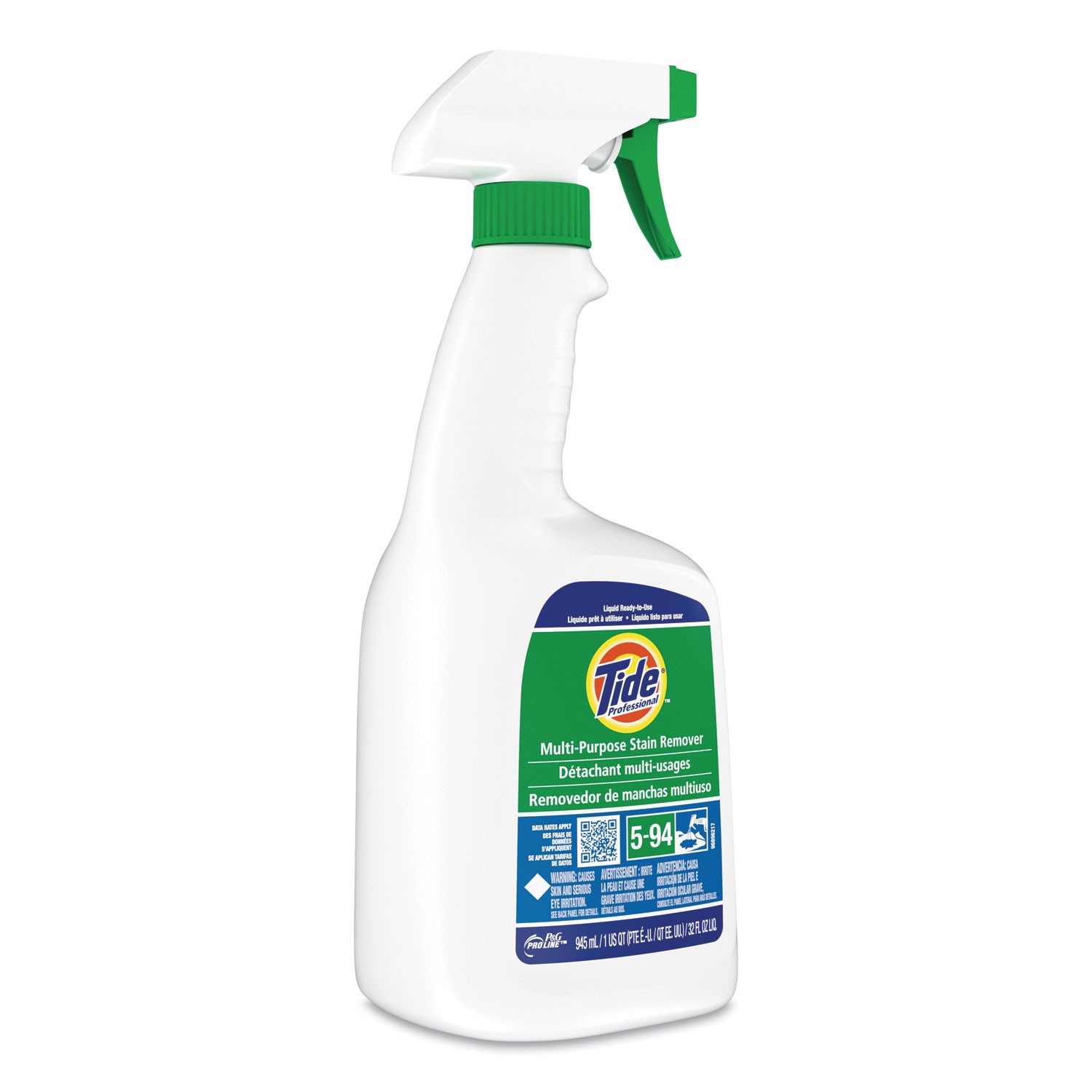 Tide? Professional? Multi Purpose Stain Remover, 32 oz Trigger Spray Bottle, 9/C
