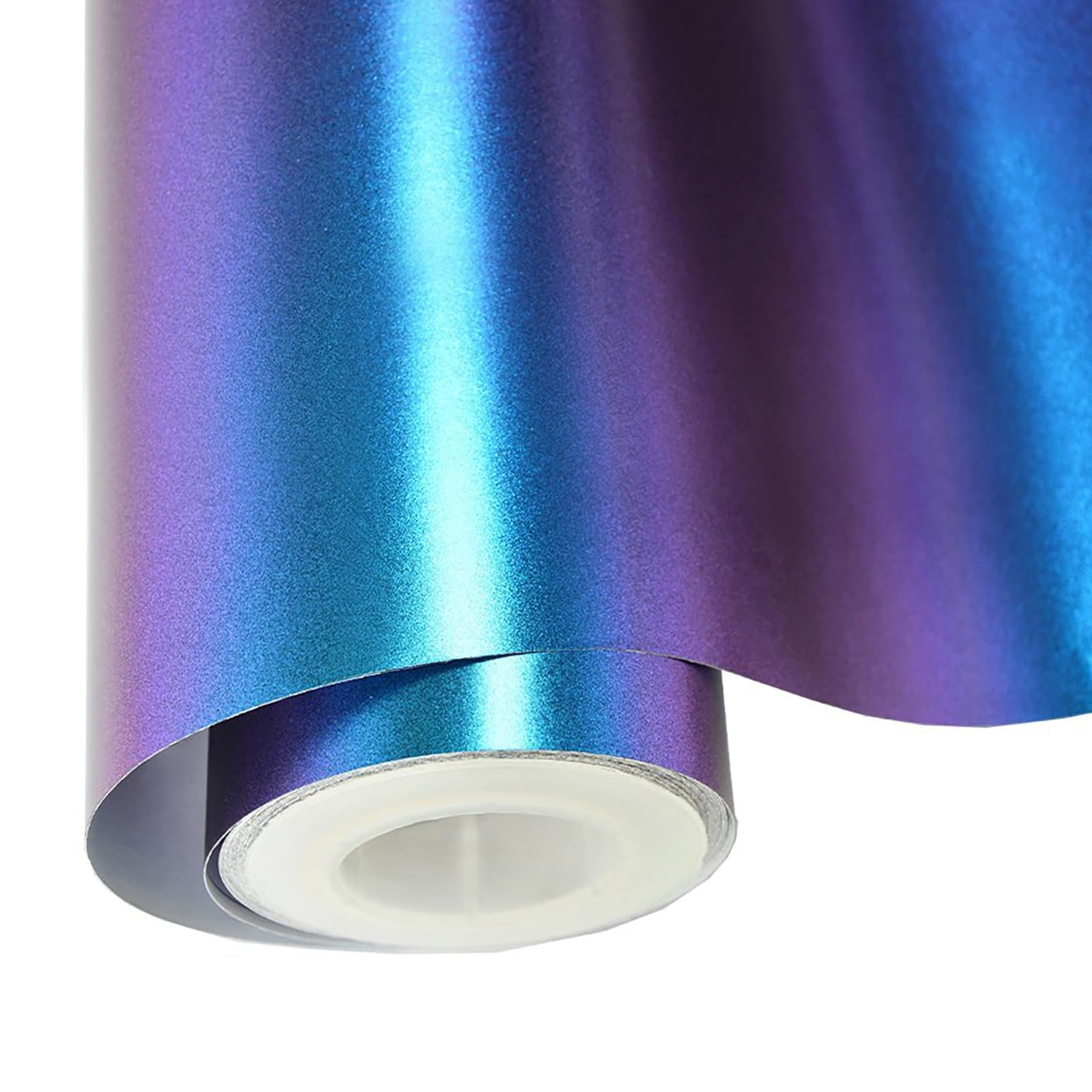 Chameleon Car Wrap 12″x60″ Purple to Blue Matte Metallic Vehicle Film 1x5ft S…