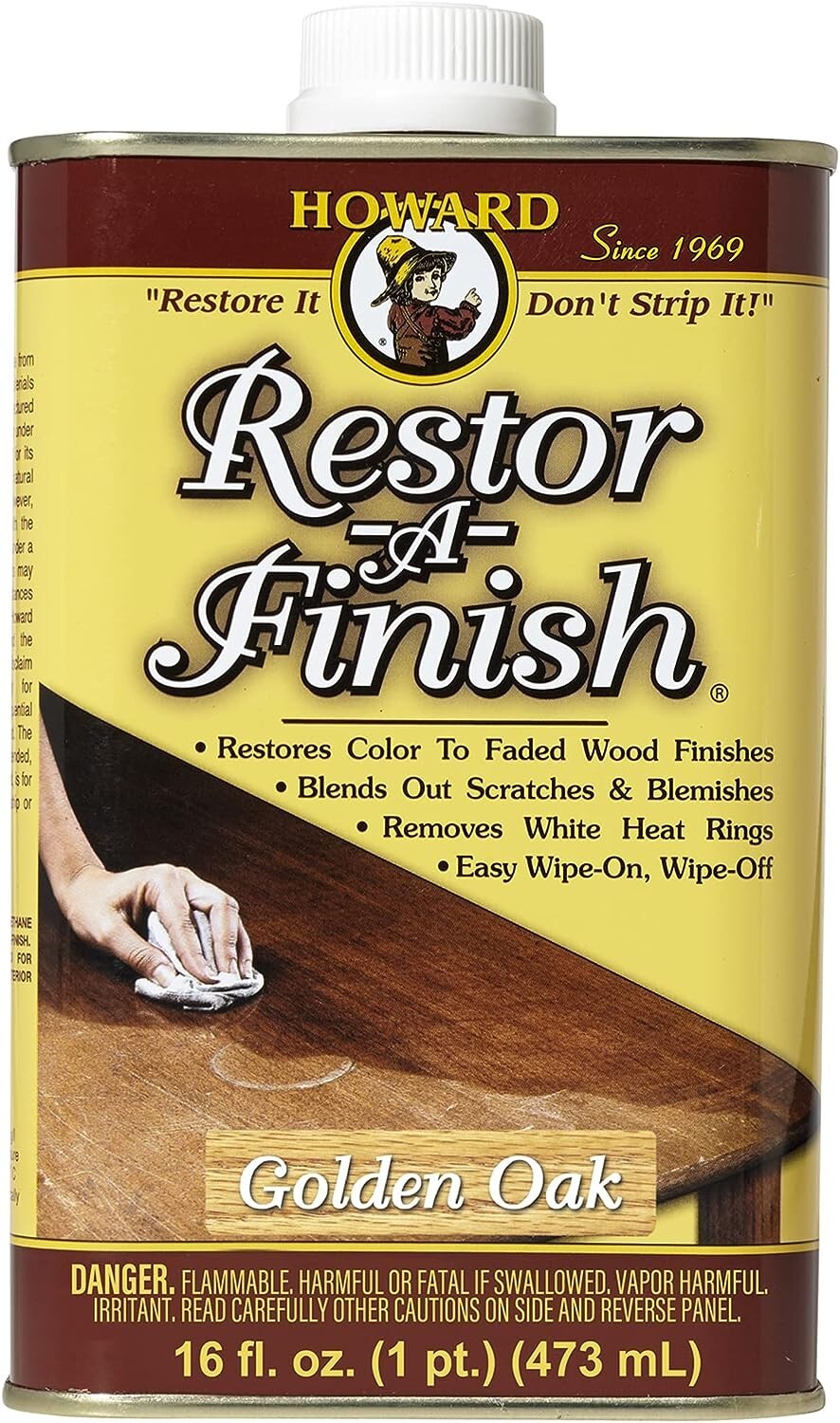 Antique Furniture Care Solution – Restor-A-Finish 16 Fl Oz – Golden Oak