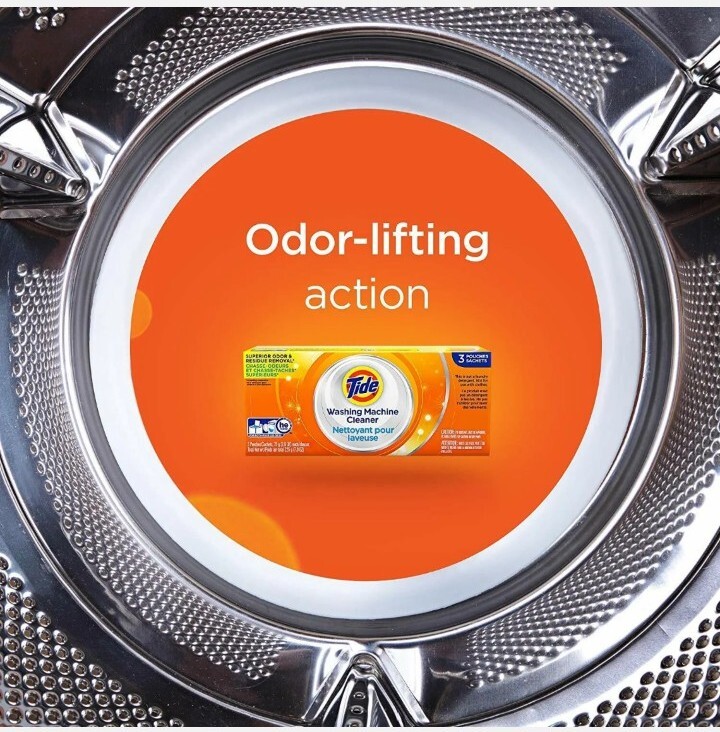 Tide Washing Machine Cleaner for High Efficiency washers 7 sealed packages.