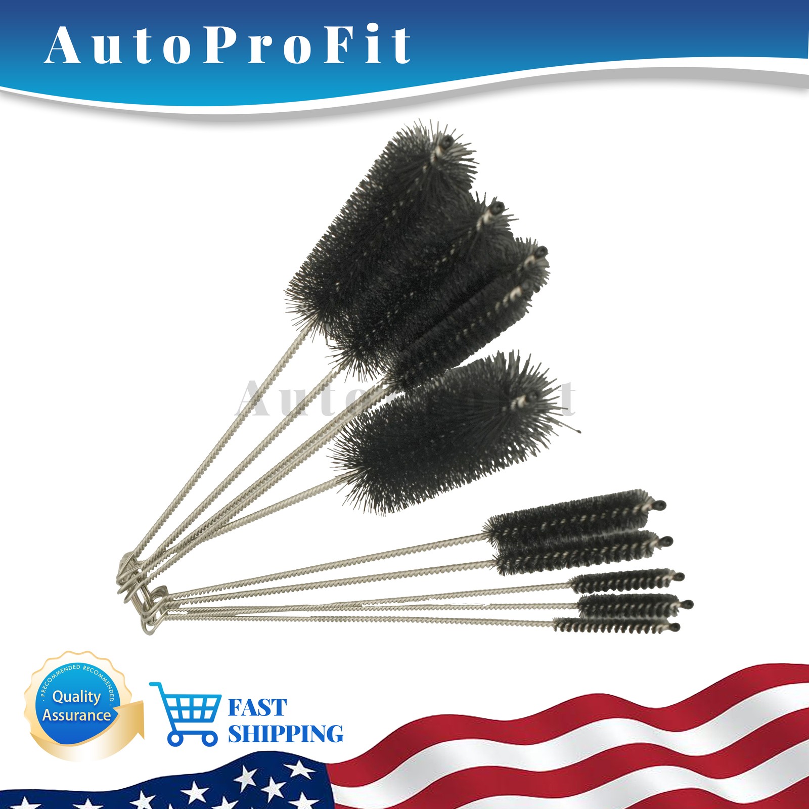 10PCS Set Nylon Cleaning Straw Brush Cleaner Bottle Tube Pipe Small Long US