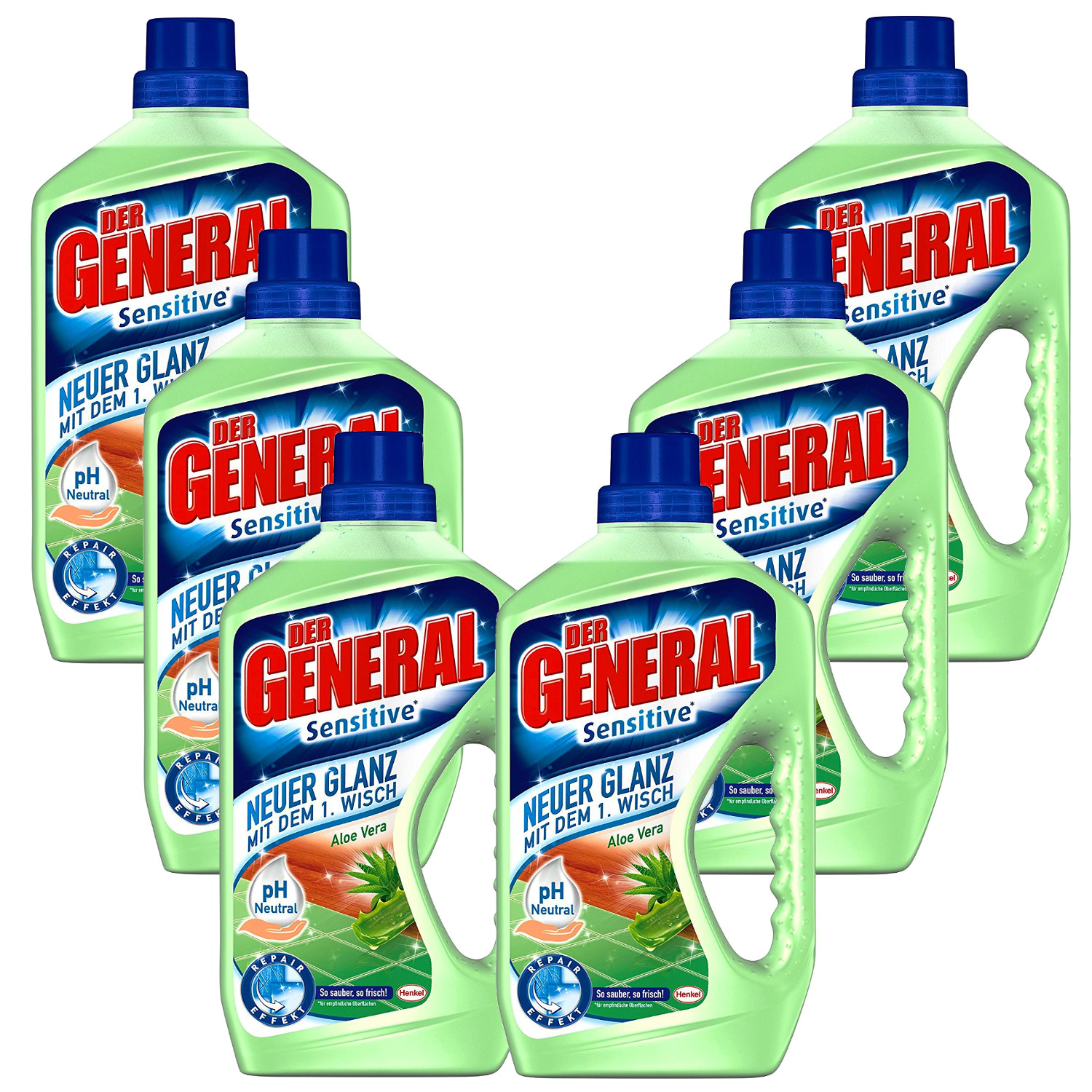 6x 25.4oz Der General all Purpose Cleaner Sensitive Aloe Vera Ph Neutral New
