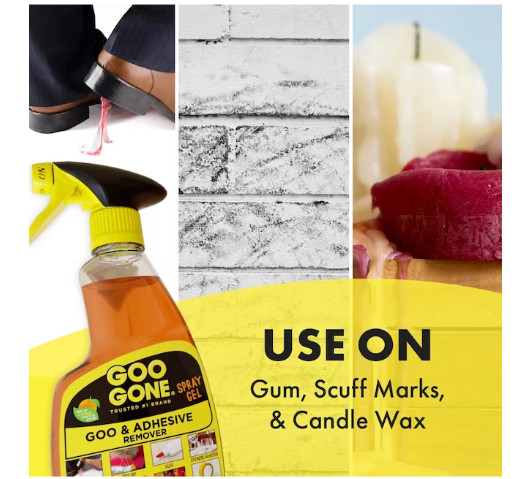 Goo Gone Sticky Adhesive Remover Spray Gel Orange Citrus 12 oz