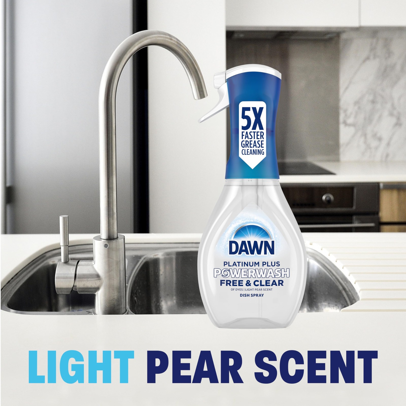 Powerwash Free & Clear Dish Spray Starter Kit, 16 Fl Oz – Eco-Friendly Cleaning
