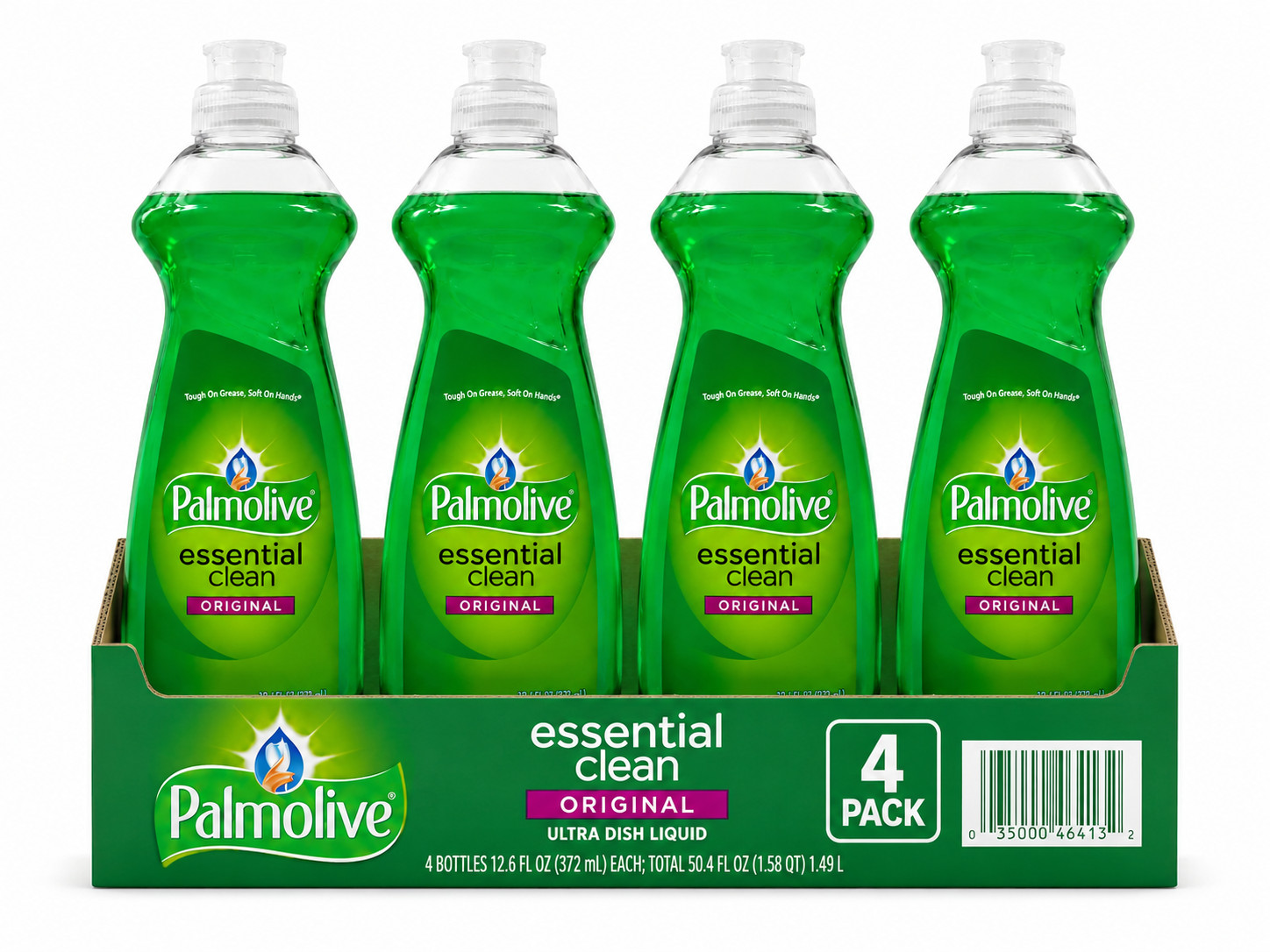 Palmolive Original Essential Clean 12.6 oz Ultra Dish Liquid | PACK OF 4 Bottles