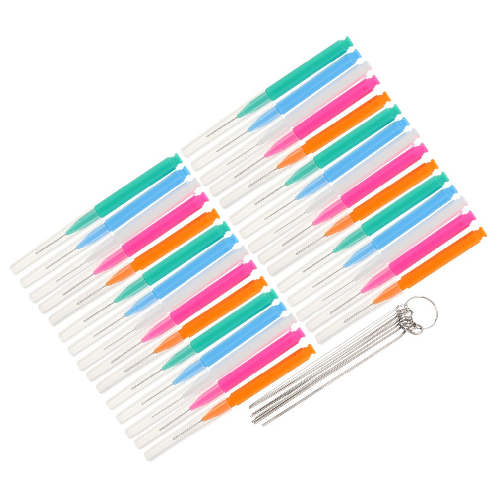 1 Set Showerhead Cleaning Brush Set, Tiny Brushes with Nozzle Unclogger Picks
