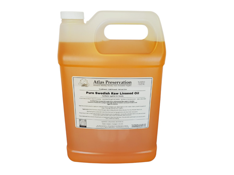 Pure Swedish Raw Linseed Oil – 1 Gallon