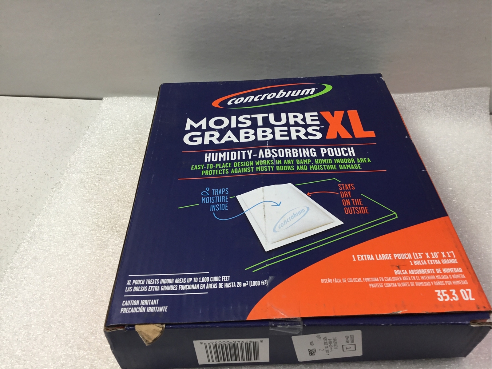 Concrobium Moisture Grabbers XL 35.3 oz. No Scent Humidity-Absorbing Pouch
