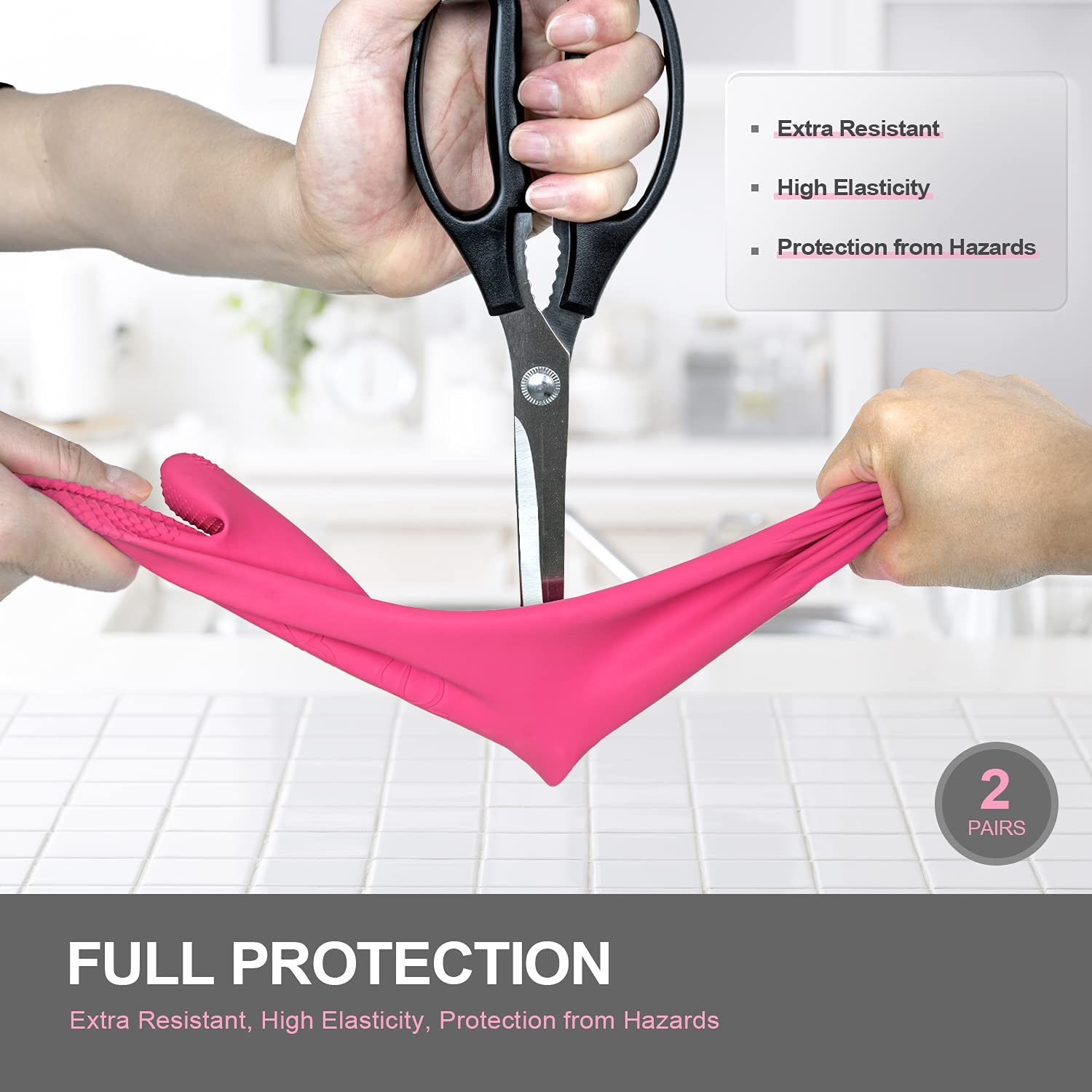 DABOGOSA Mamison 2 Pairs Reusable Waterproof Medium (Pack of 2), Pink