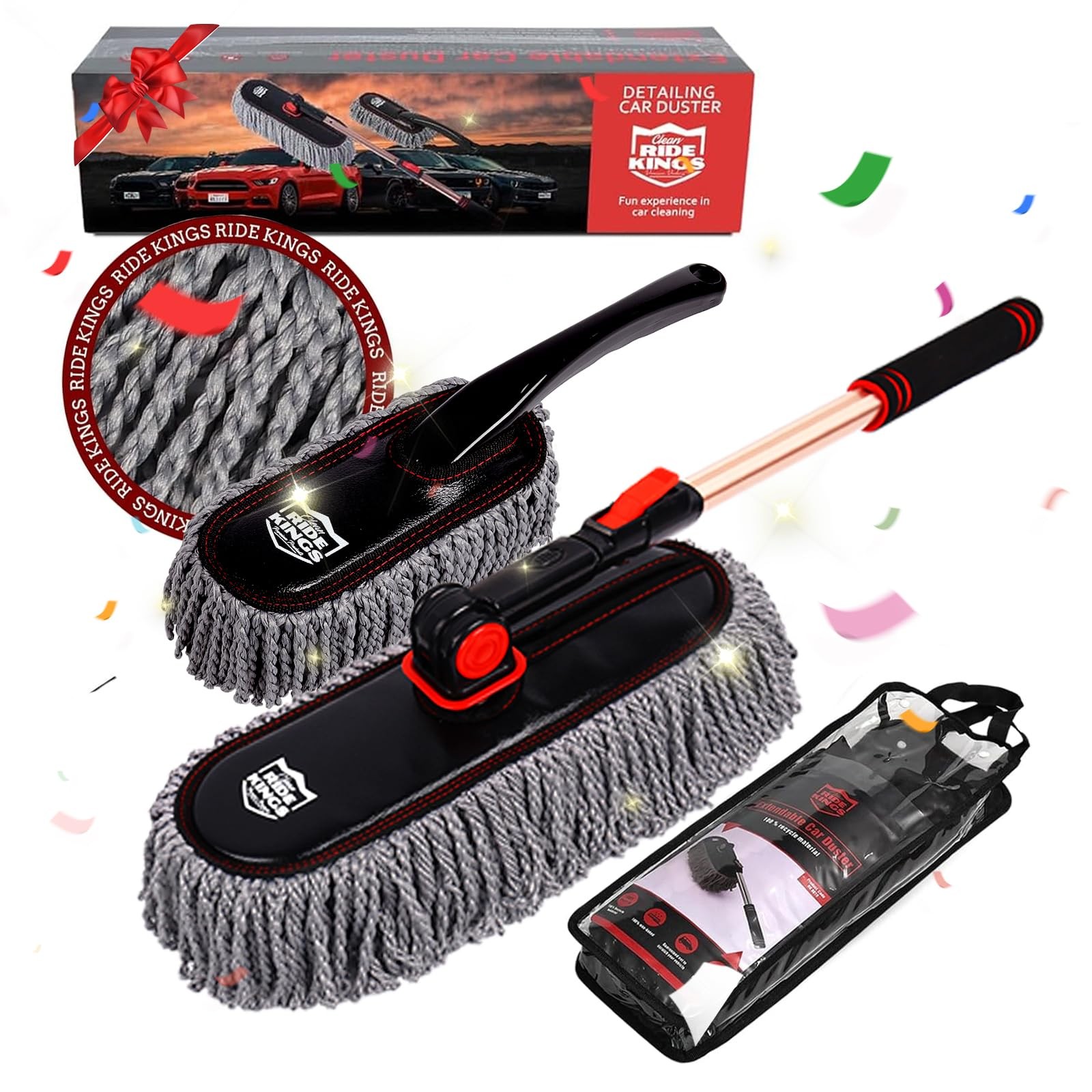Car Duster Setcar Duster Exterior Scratch Free With Extendable Handlelarge And S