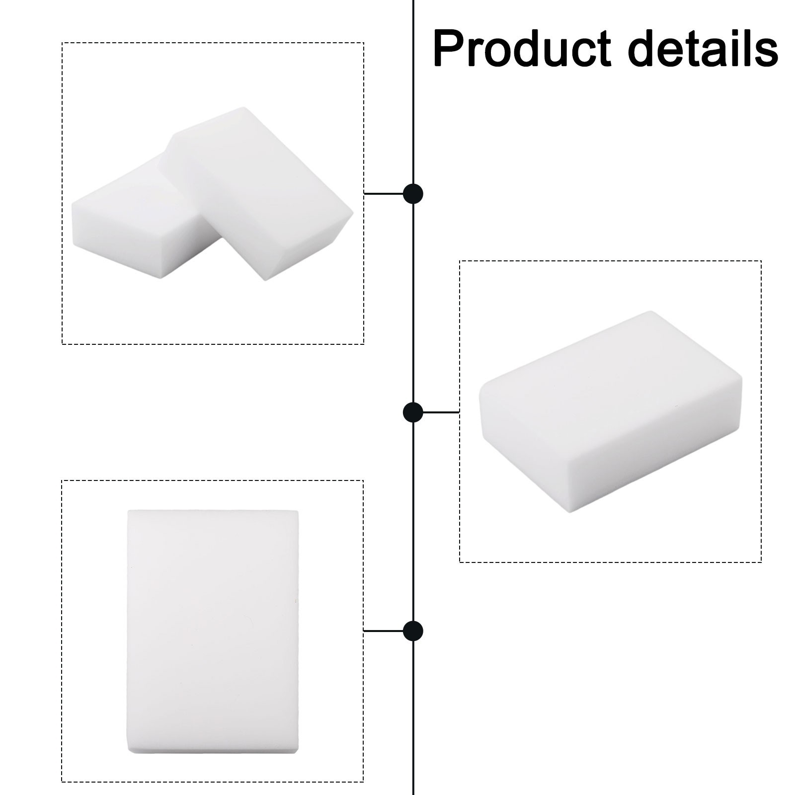 Eraser Cleaning Sponge for Effective Stain Removal in Kitchen and Bathroom