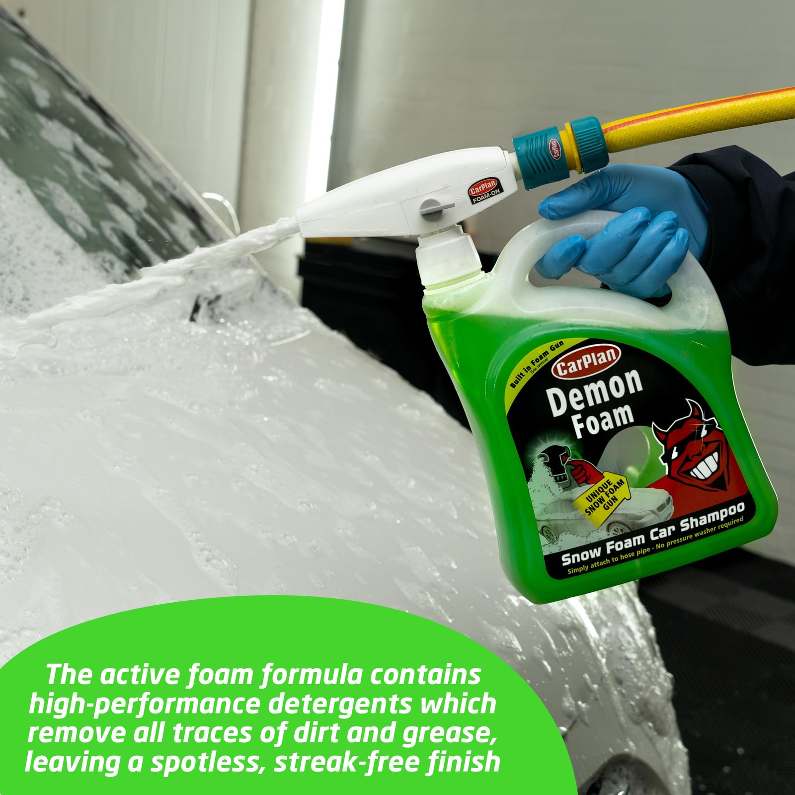 Demon Foam 68 Fl Oz 2l With Foam Gun Snow Foam Shampoo