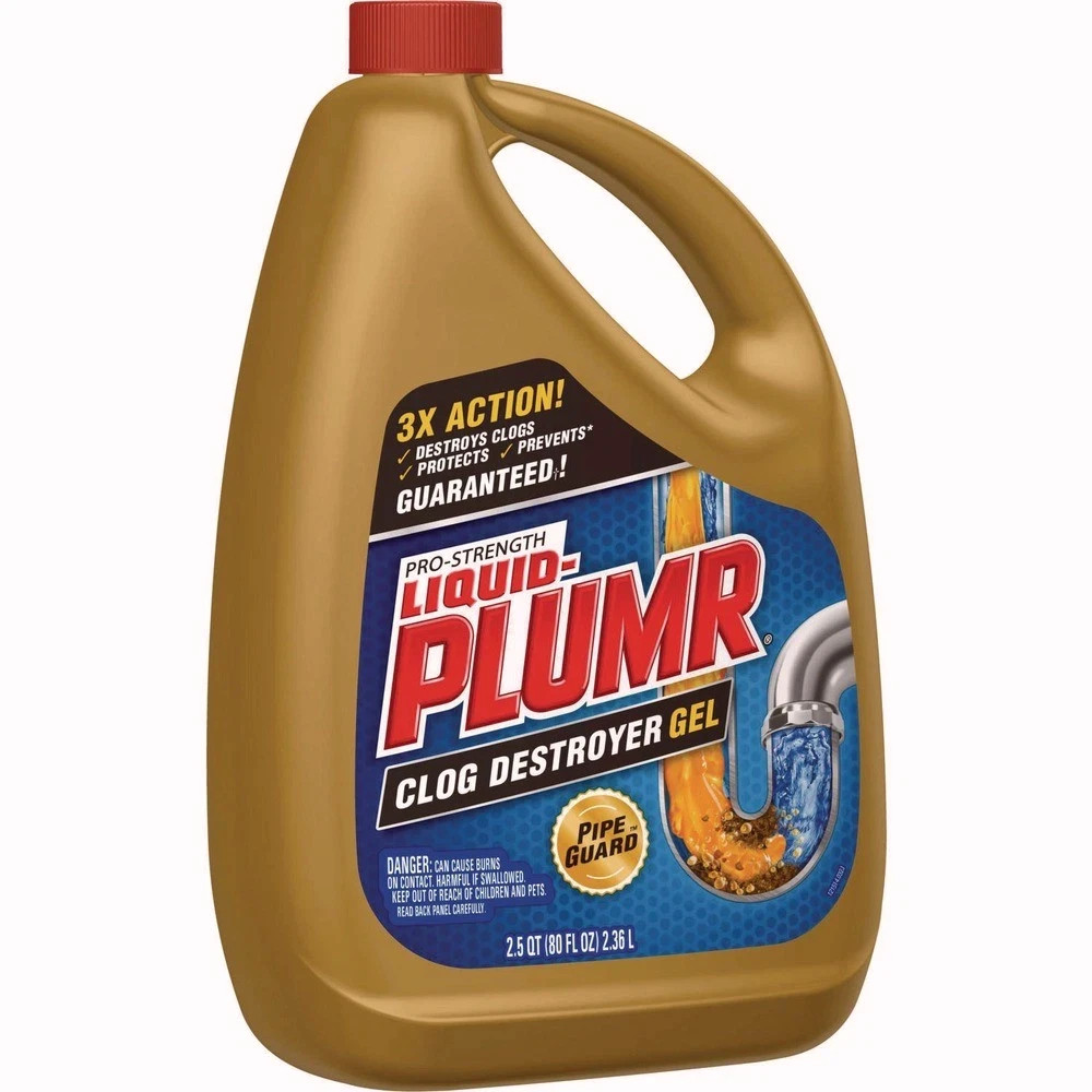 Liquid Plumr 00228CT 80 oz. Gel Pro-Strength Full Clog Destroyer (6/CT) New