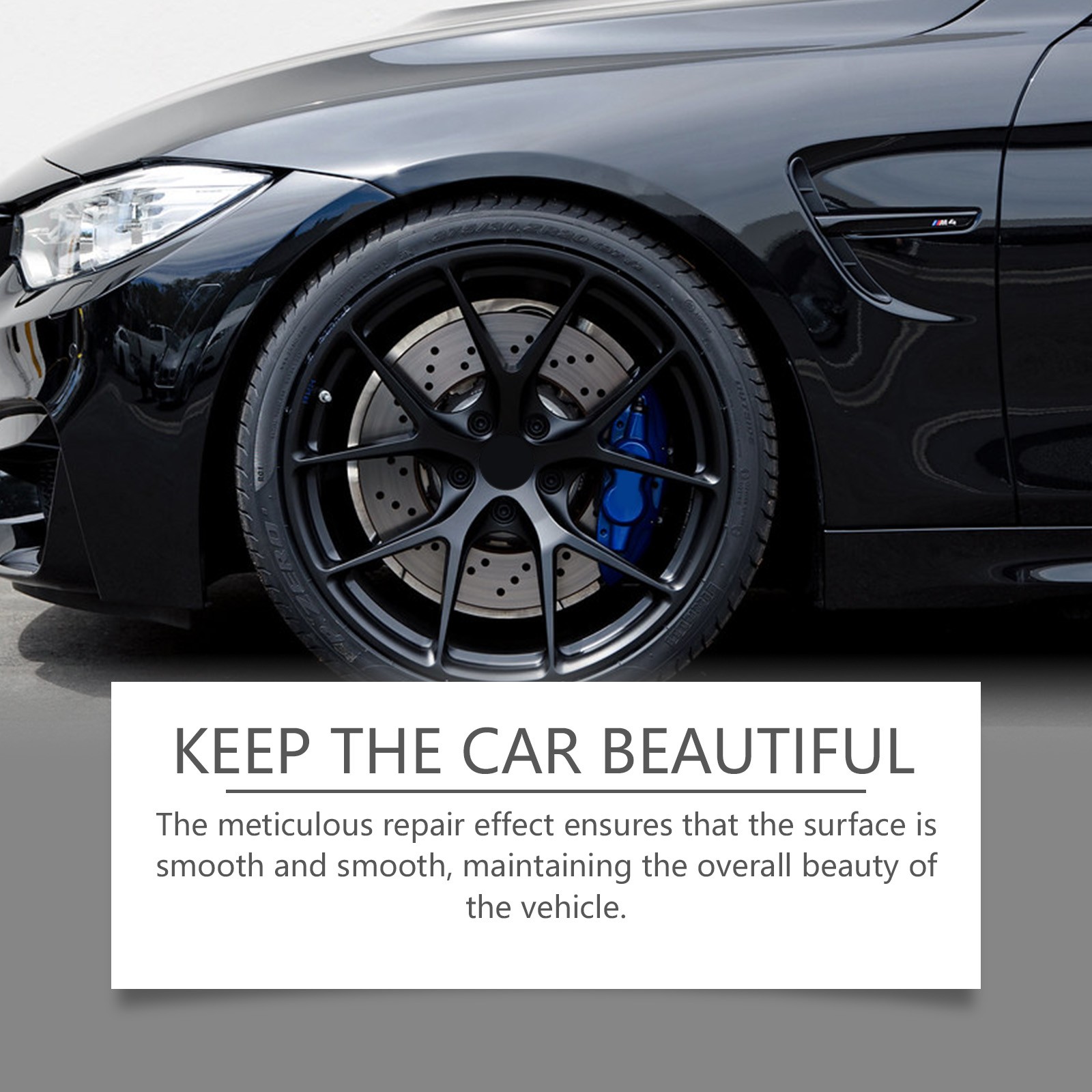 Black Wheel Scratch Repair Pen – Rim Touch Up Paint for Car Rust Protection