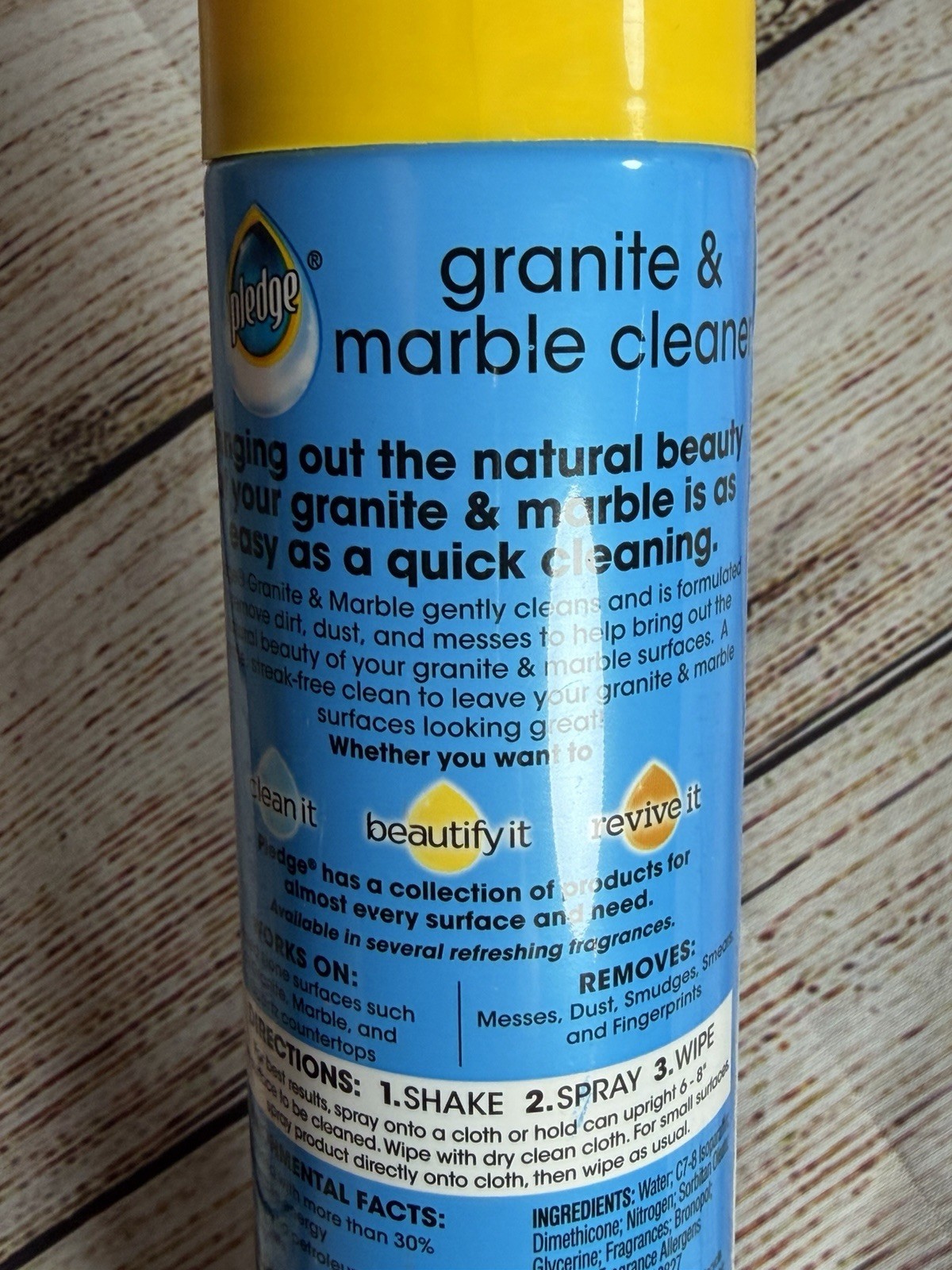 9 Pledge Everyday Cleaner Clean It Granite & Marble Spray CITRUS SUNSHINE 9.7 oz