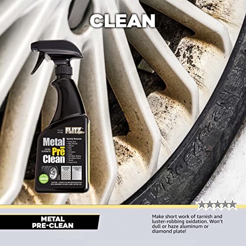 Flitz Metal Pre-Clean – 16oz of USA-Made Stainless Steel Assorted Sizes