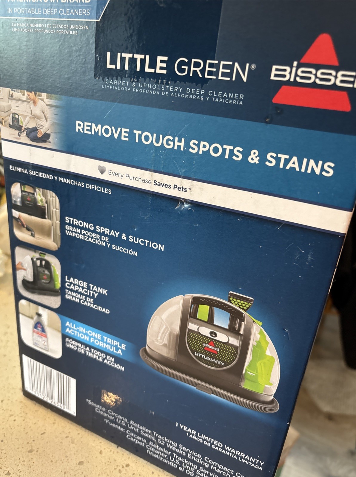 Bissell Little Green Pet Deluxe Portable Cleaner + Car/Auto Detailer, Sealed New