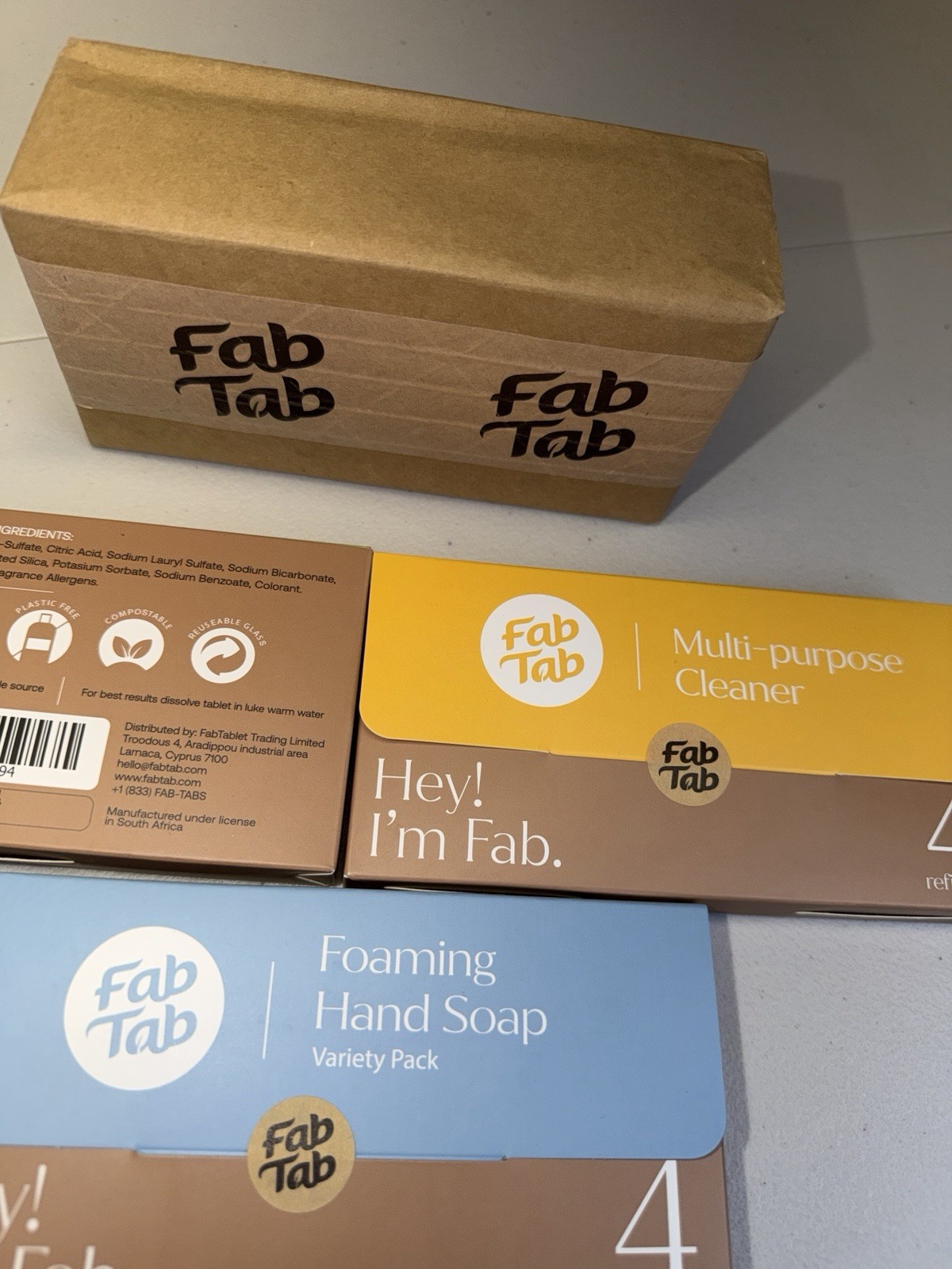 Fab Tab Eco-Friendly Cleaning Refill Tablet Variety 6Pack Bathroom Multi-Purpose