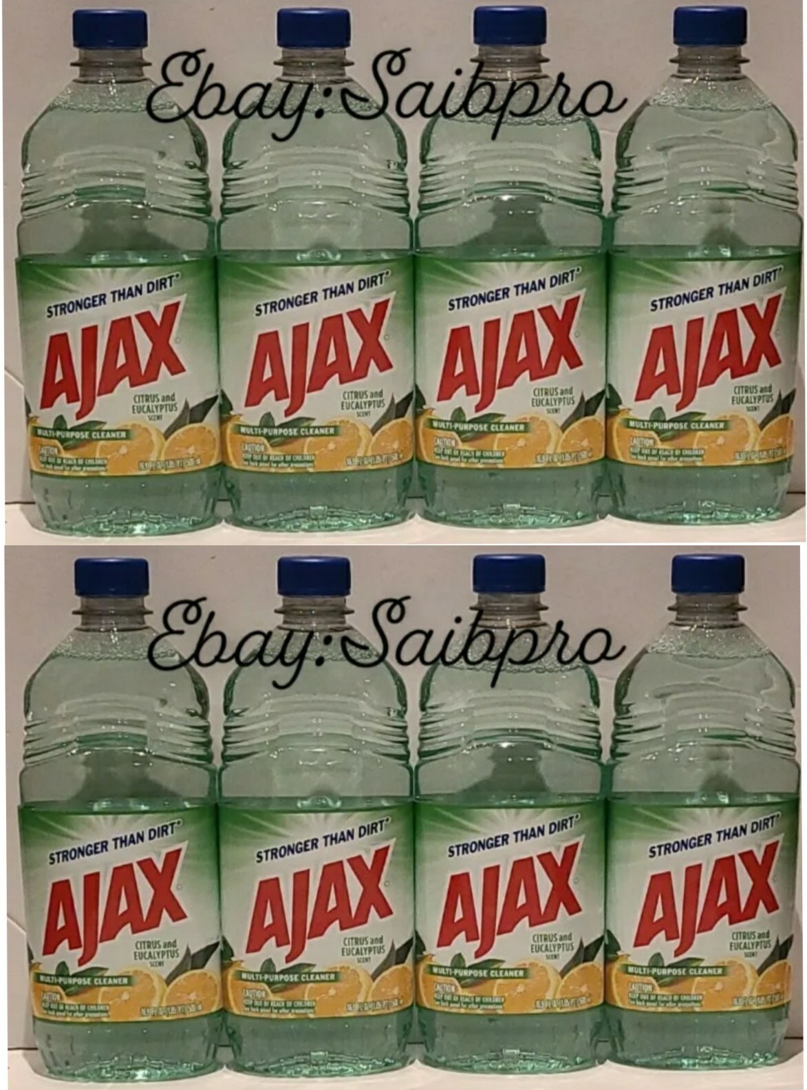 4 Packs Ajax Citrus And Eucalyptus Scent Multi-Purpose Cleaner 16.9 OZ