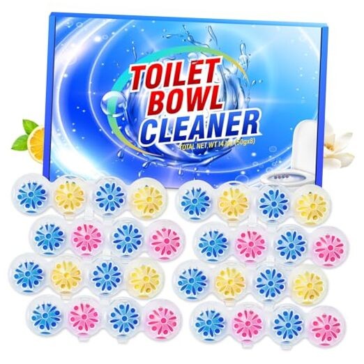 4-in-1 Toilet Bowl Cleaner, Rim Hanger Automatic Toilet Bowl Freshener, 4