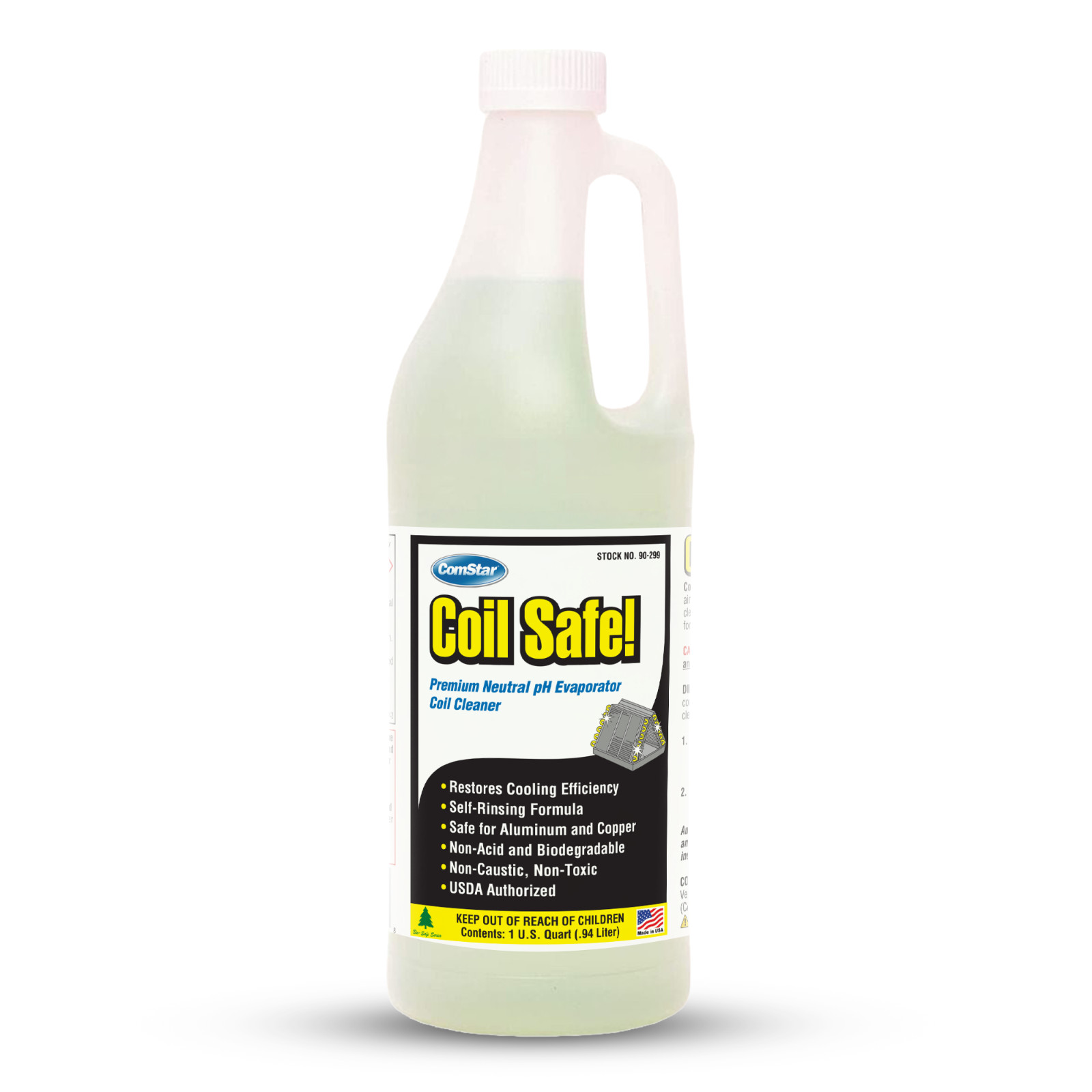 ComStar Coil Safe 1 Quart Evaporator Coil Cleaner for AC & Refrigeration Systems