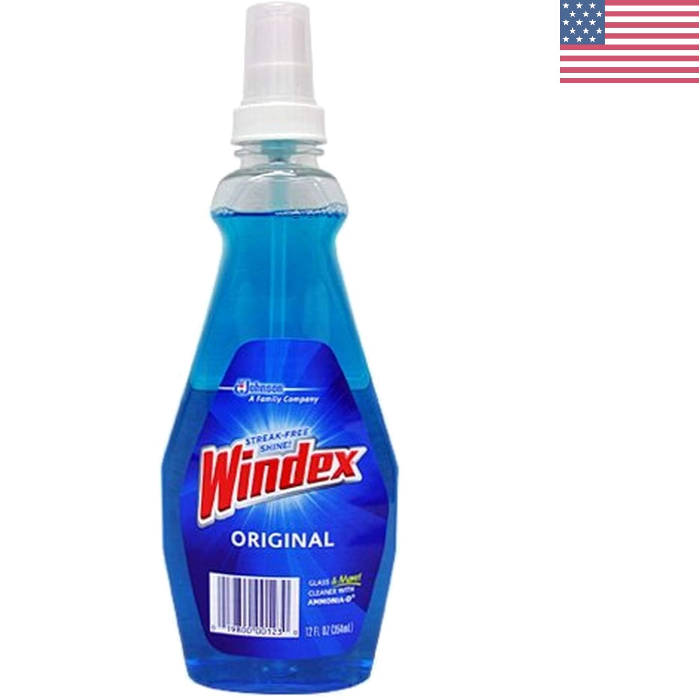 Windex 12 oz Spray Cleaner for Glass – Delivers Streak-Free Results Effortlessly