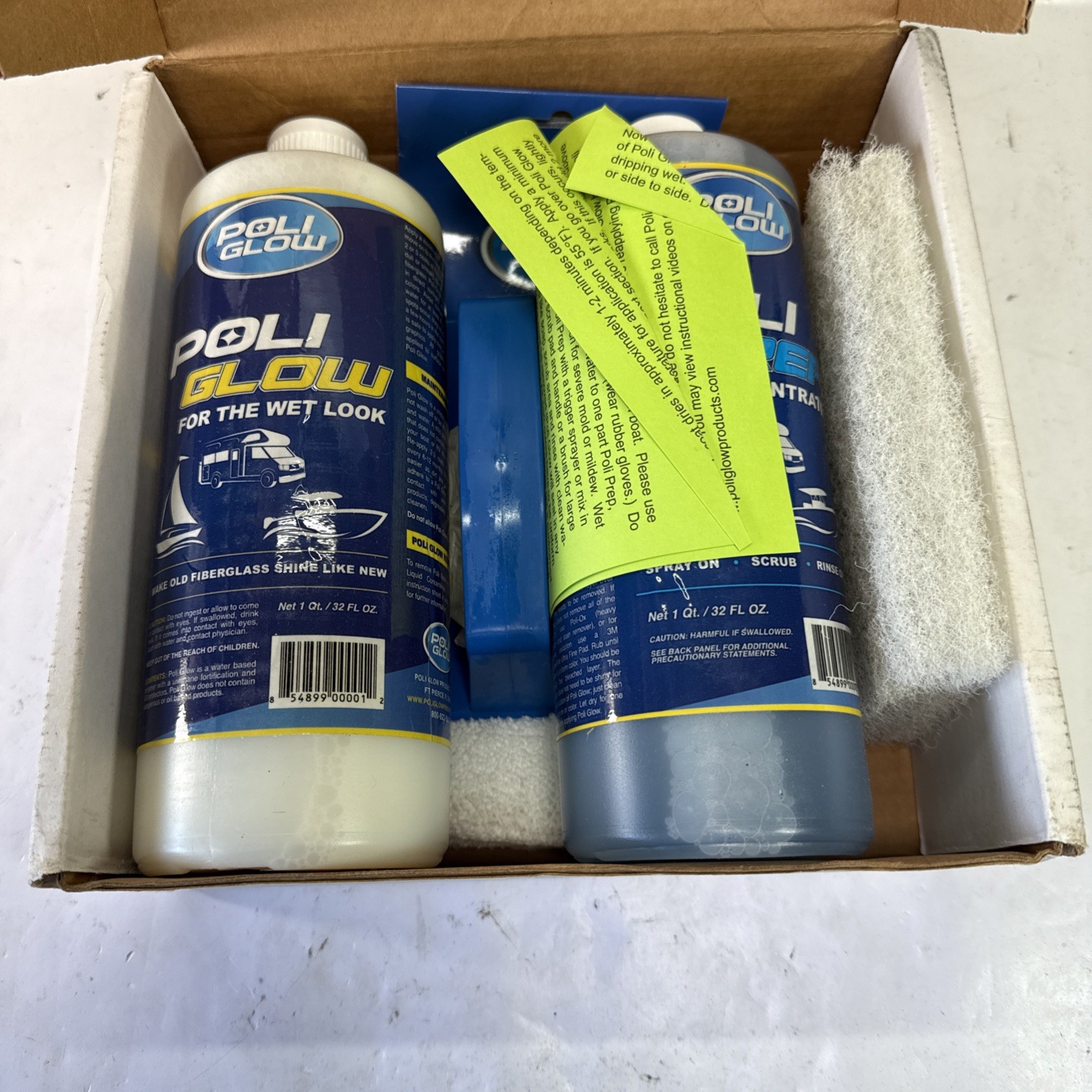 Poli Glow Boat RV Restoration Fiberglass Kit Complete Fiberglass Restorer | NEW