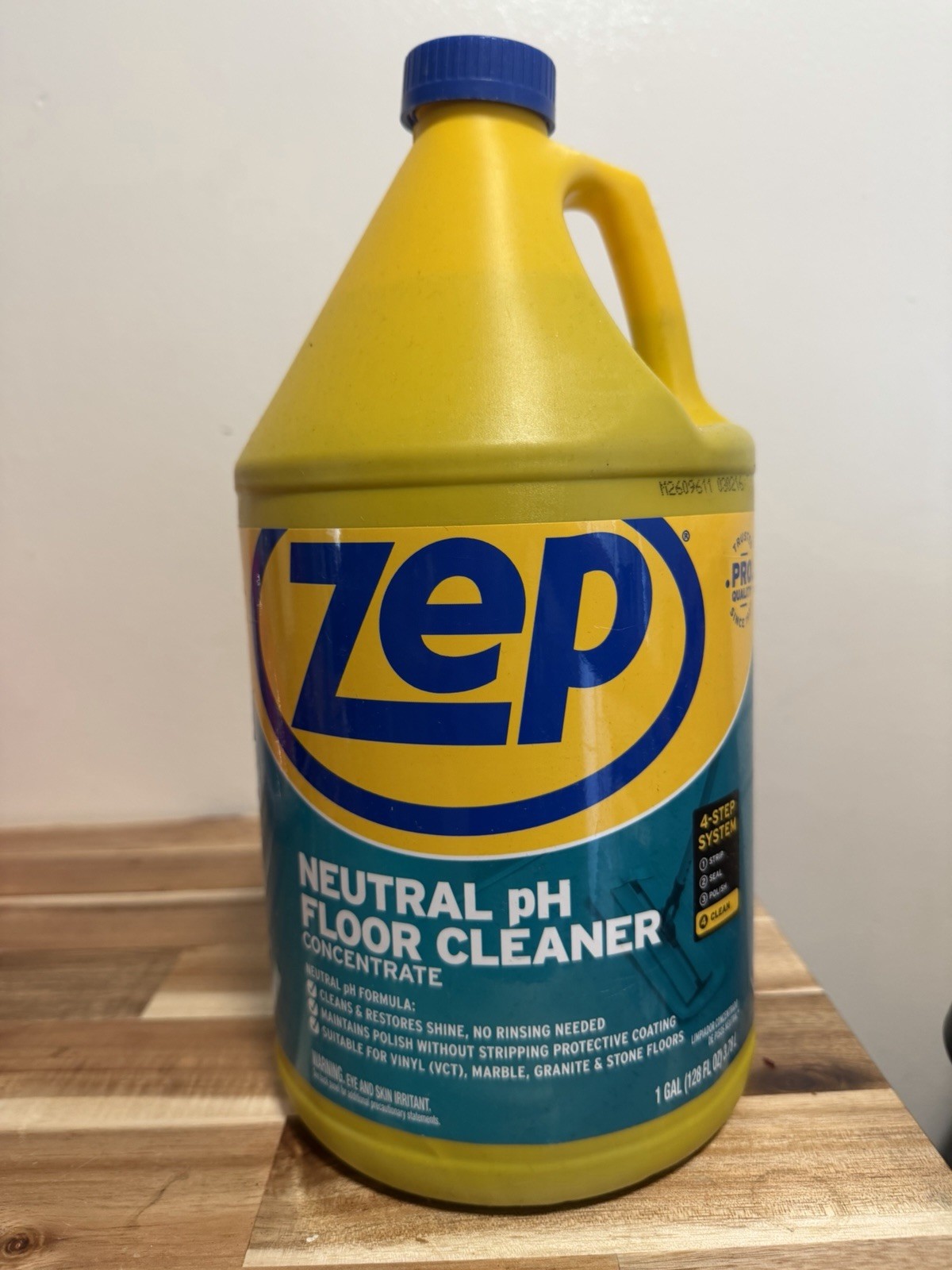 Zep Neutral pH Floor Cleaner Concentrate, No Rinse, Fresh Scent, 1 Gal