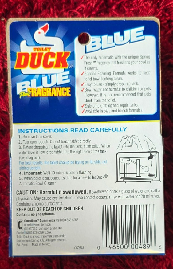 12Toilet Duck Blue Plus Automatic Toilet Bowl Cleaner Fresh Fragrance 1.7oz pack