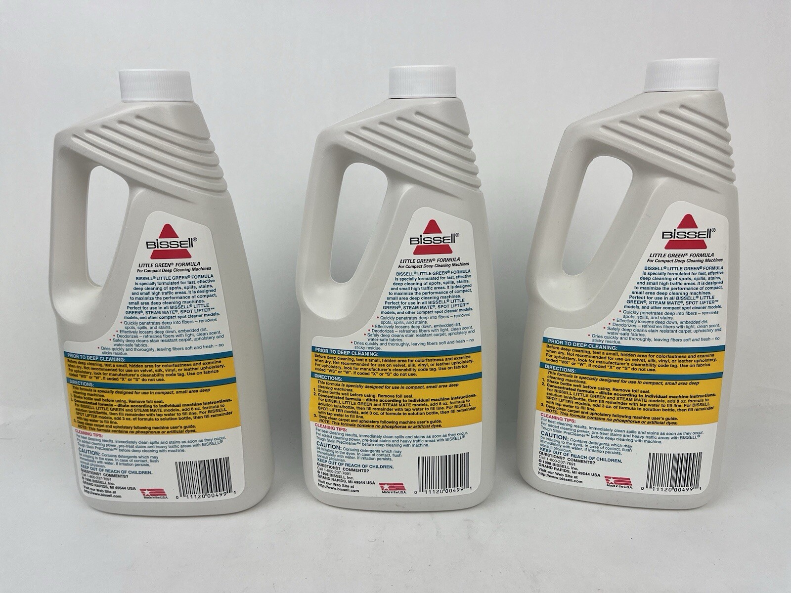 Bissell Little Green Formula Carpet Cleaner 32oz Concentrate – Lot of 3