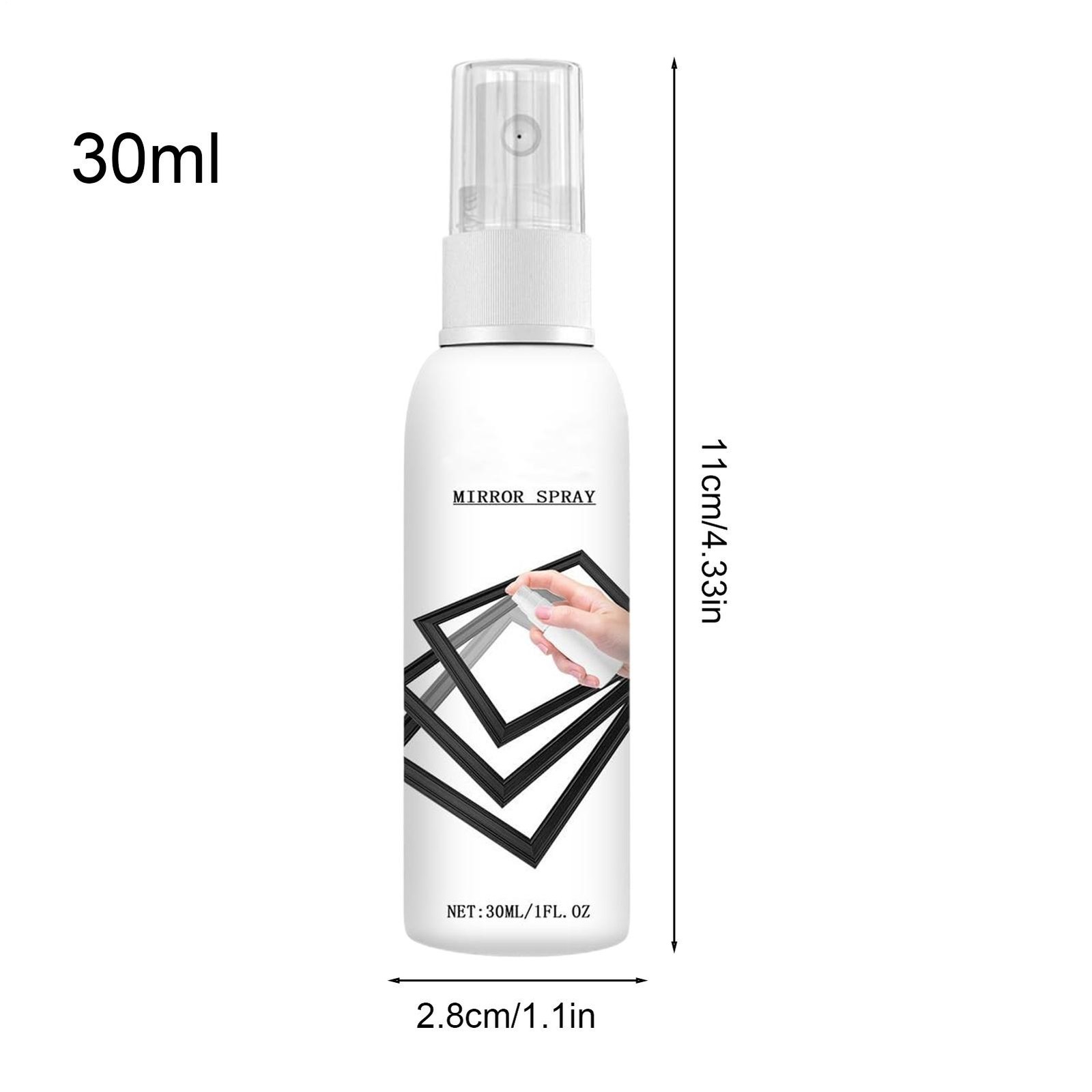 Reflective window spray Glass Cleaner 30ml Reflective Coating Stain Remover Mist