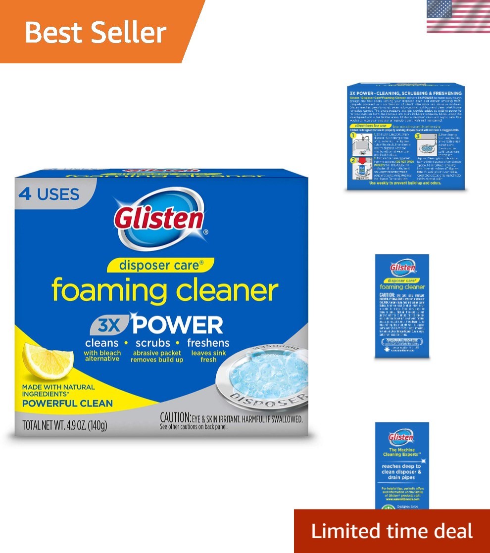Powerful Foaming Cleaner for Garbage Disposals – Eliminates Odors & Buildup