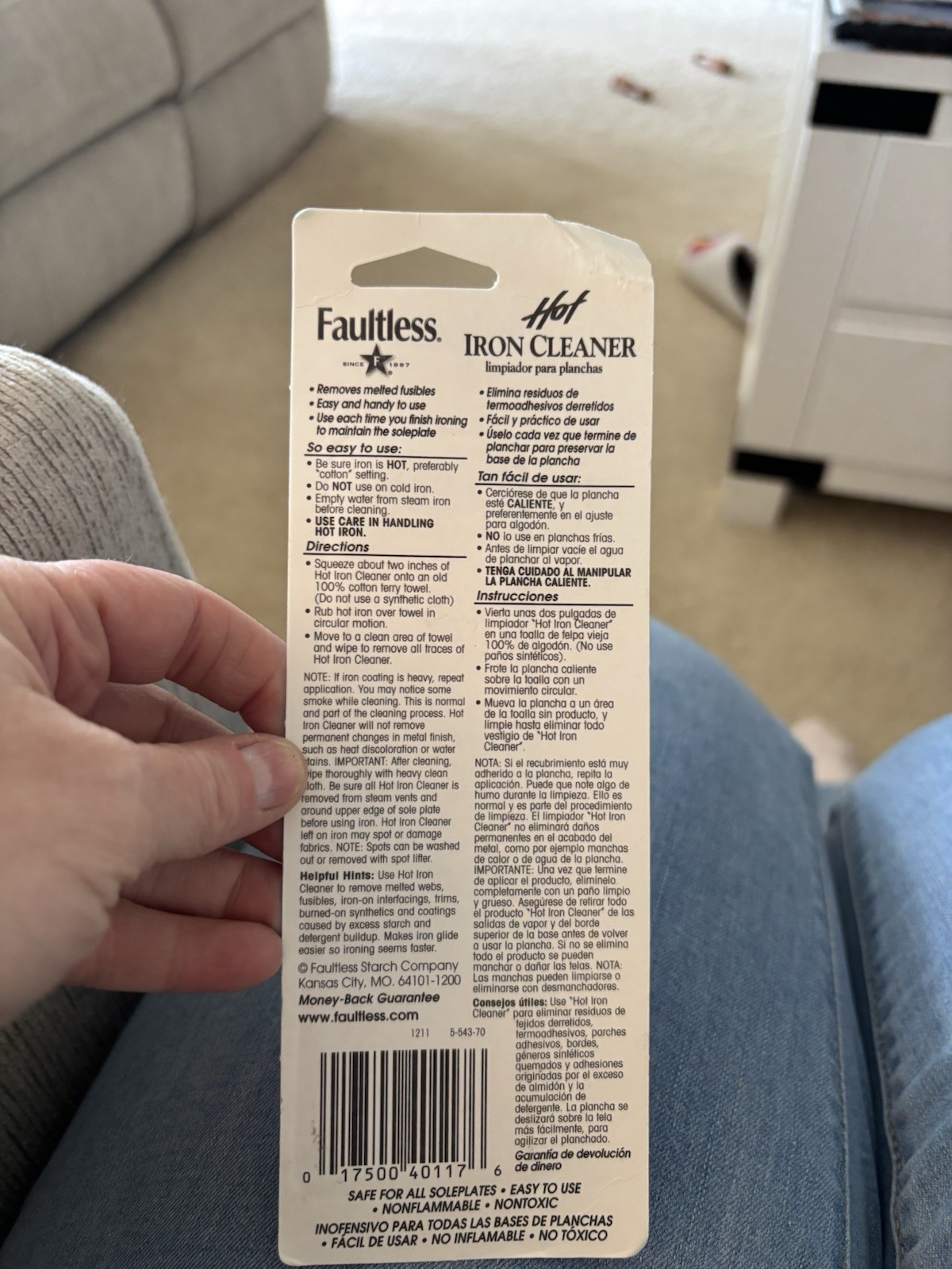 Faultless Hot Iron Cleaner 1 Oz Metal Teflon Silverstone