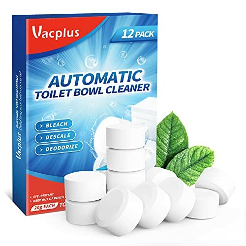 Automatic Toilet Bowl Cleaners With Bleach Tablets, Toilet Tank Cleaner, 12 PACK