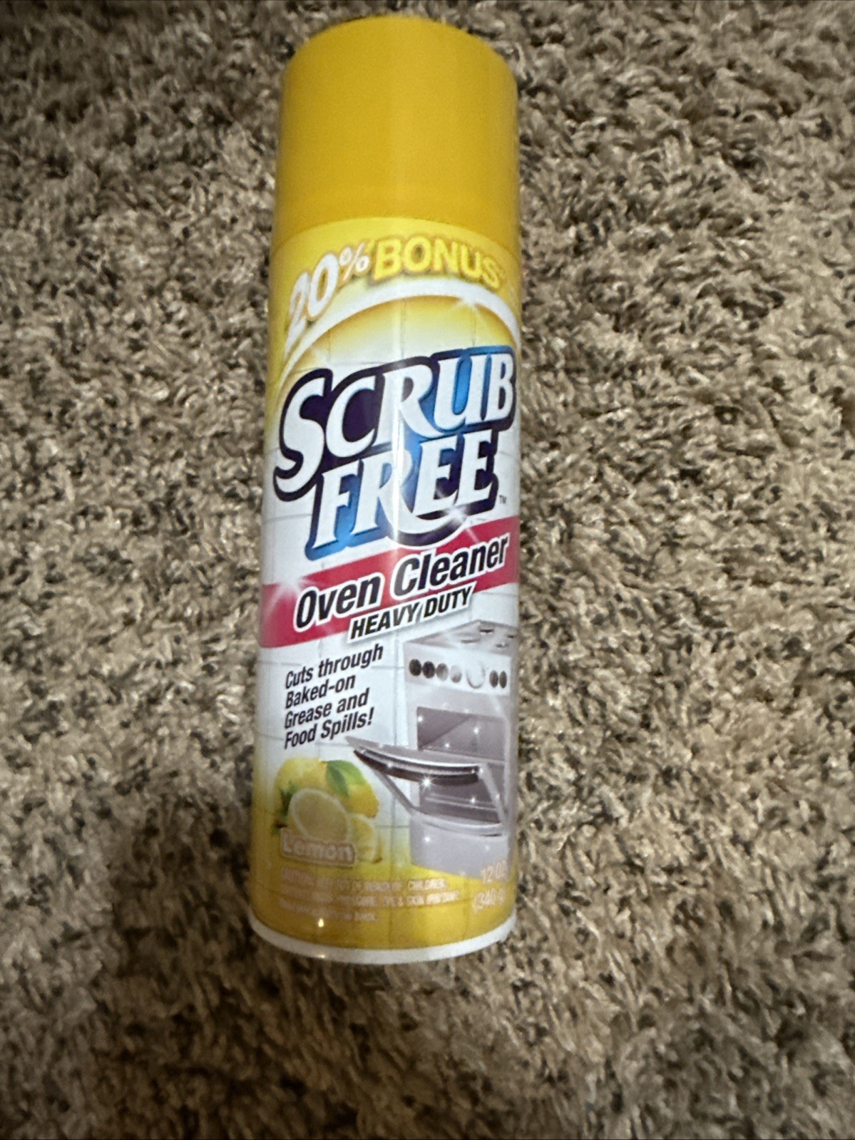 Scrub Free Oven Cleaner Lemon 12oz – Heavy Duty Degreaser Spray