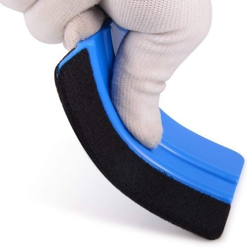 10pcs Vinyl Squeegee Felt Edge Squeegee Wallpaper Smoothing Tool Window Blue