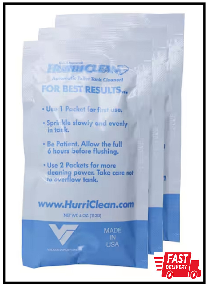 HurriClean 13 oz. Automatic Toilet Tank All-Purpose Cleaner (3-Pack)