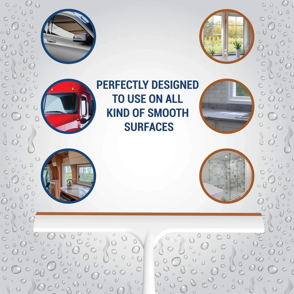 Window And Shower Squeegee Lightweight Squeegy Cleaner For Windows Glass Car Win