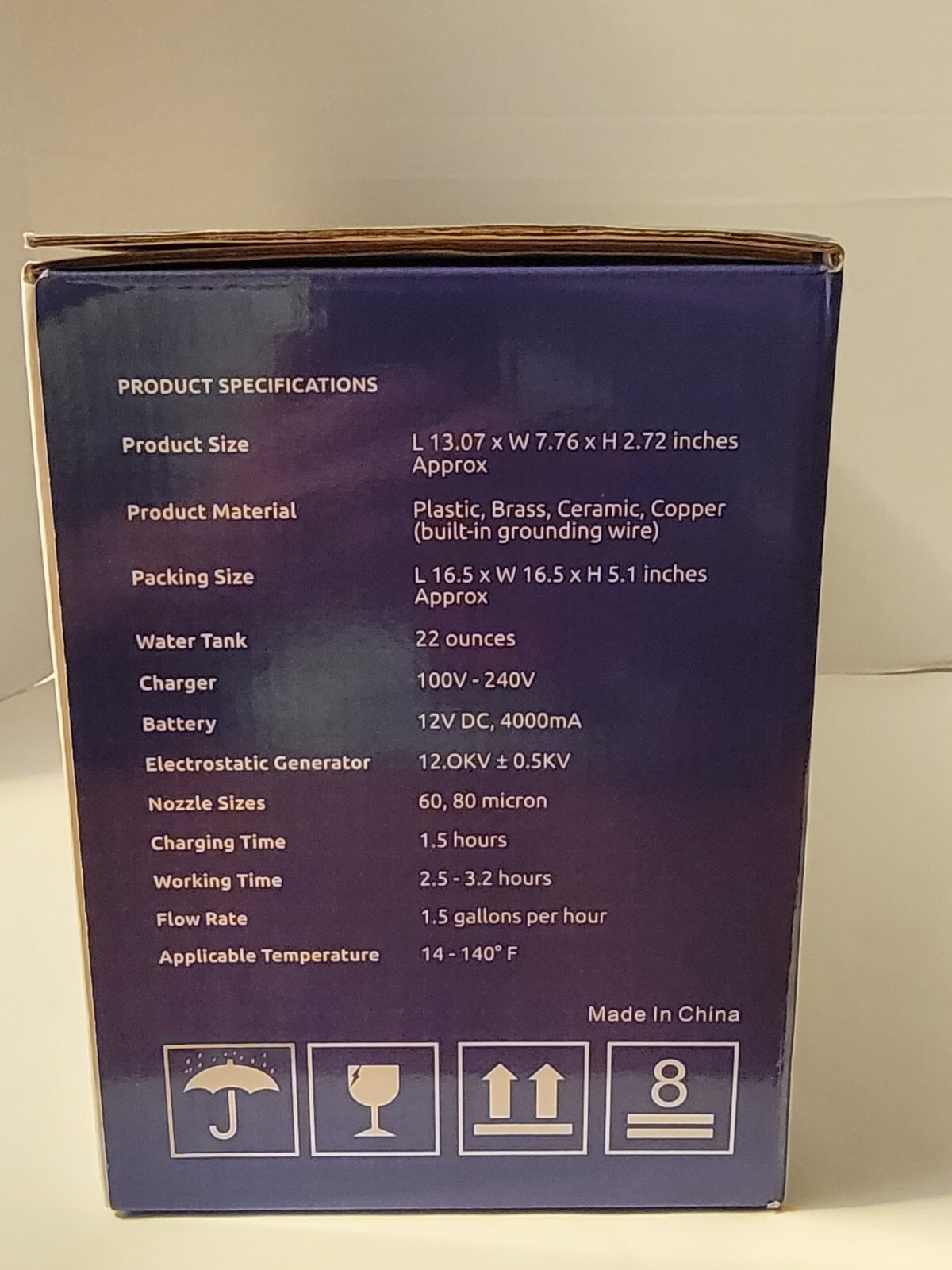Disinfectaid TC-77X Handheld Electrostatic Cordless Sprayer For Disinfectant NEW