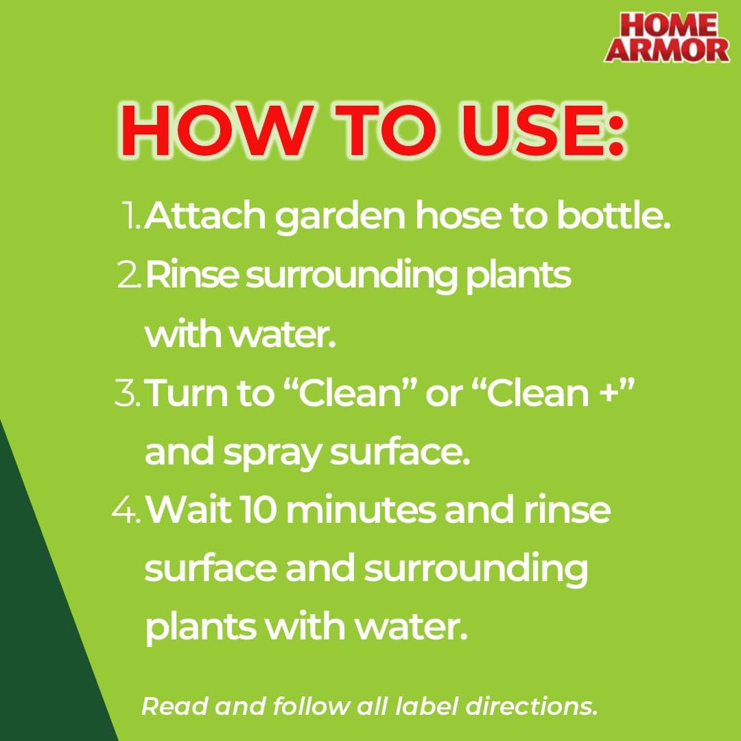 Outdoor Cleaner+, 64 Oz., Remove Stains from Mold, Mildew, Algae, Dirt and Grime