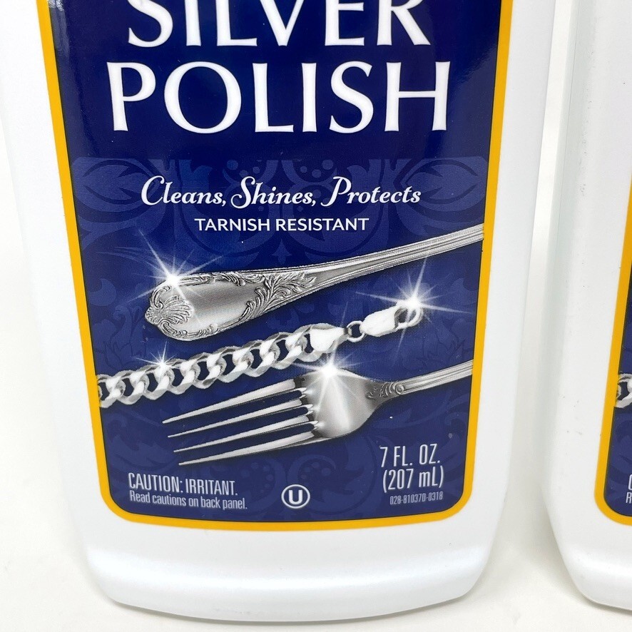 LOT OF 2- Wrights SILVER POLISH Anti Tarnish Cleans Polishes Protects. 7 oz NEW