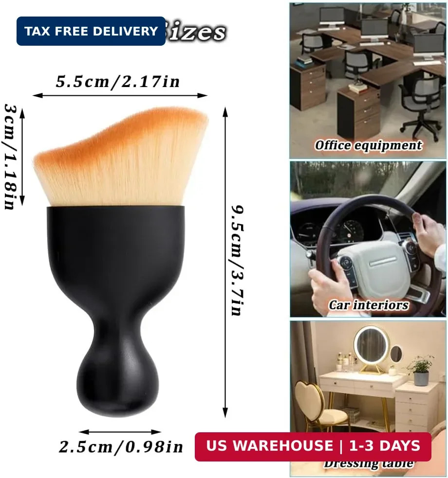 2 Pcs Car Detailing Brush, Car Wash Brush, Car Interior Cleaning Brush Ideal for