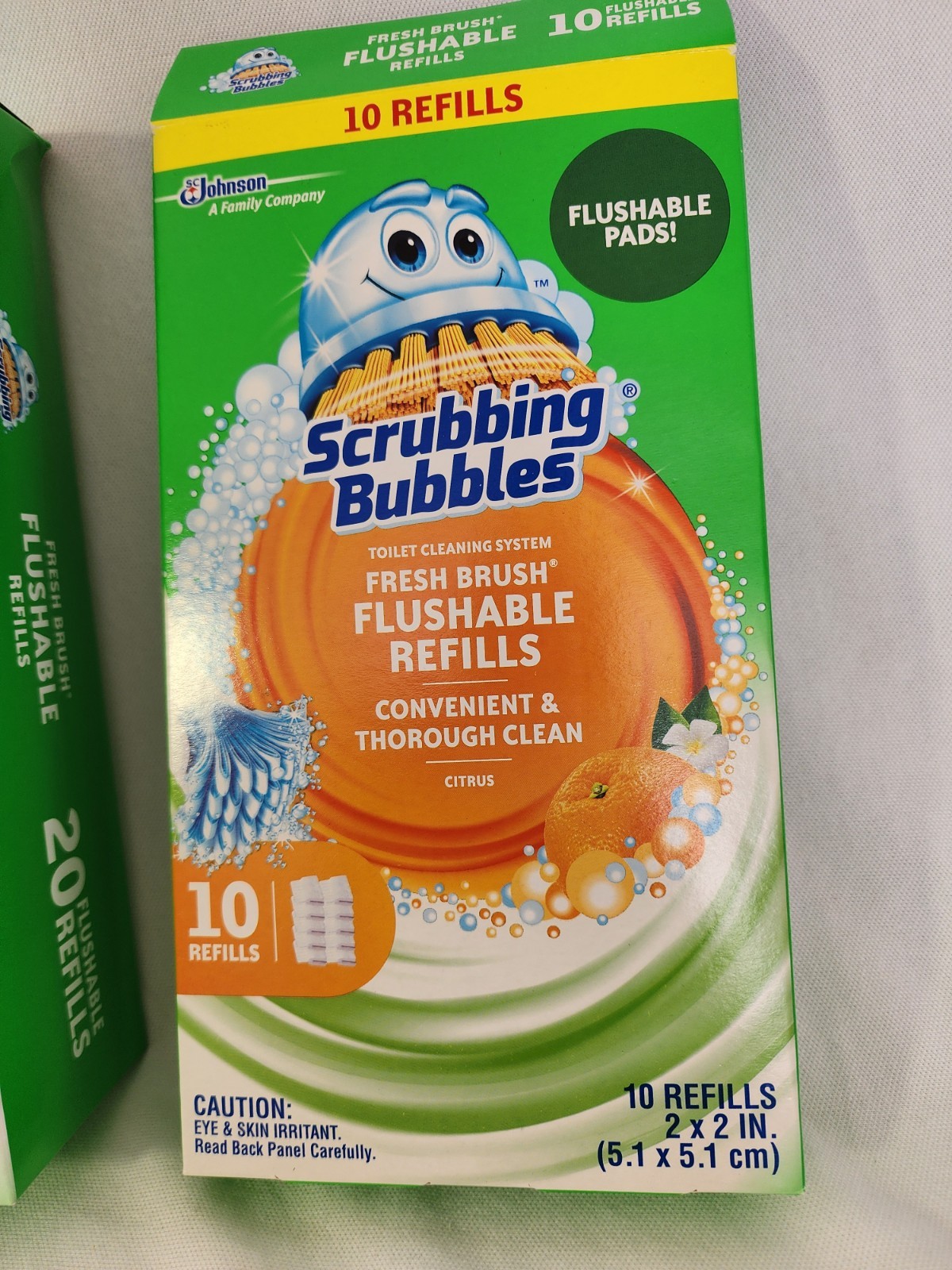 Scrubbing Bubbles Toilet Cleaning Flushable Refills 2 Open Boxes Citrus READ