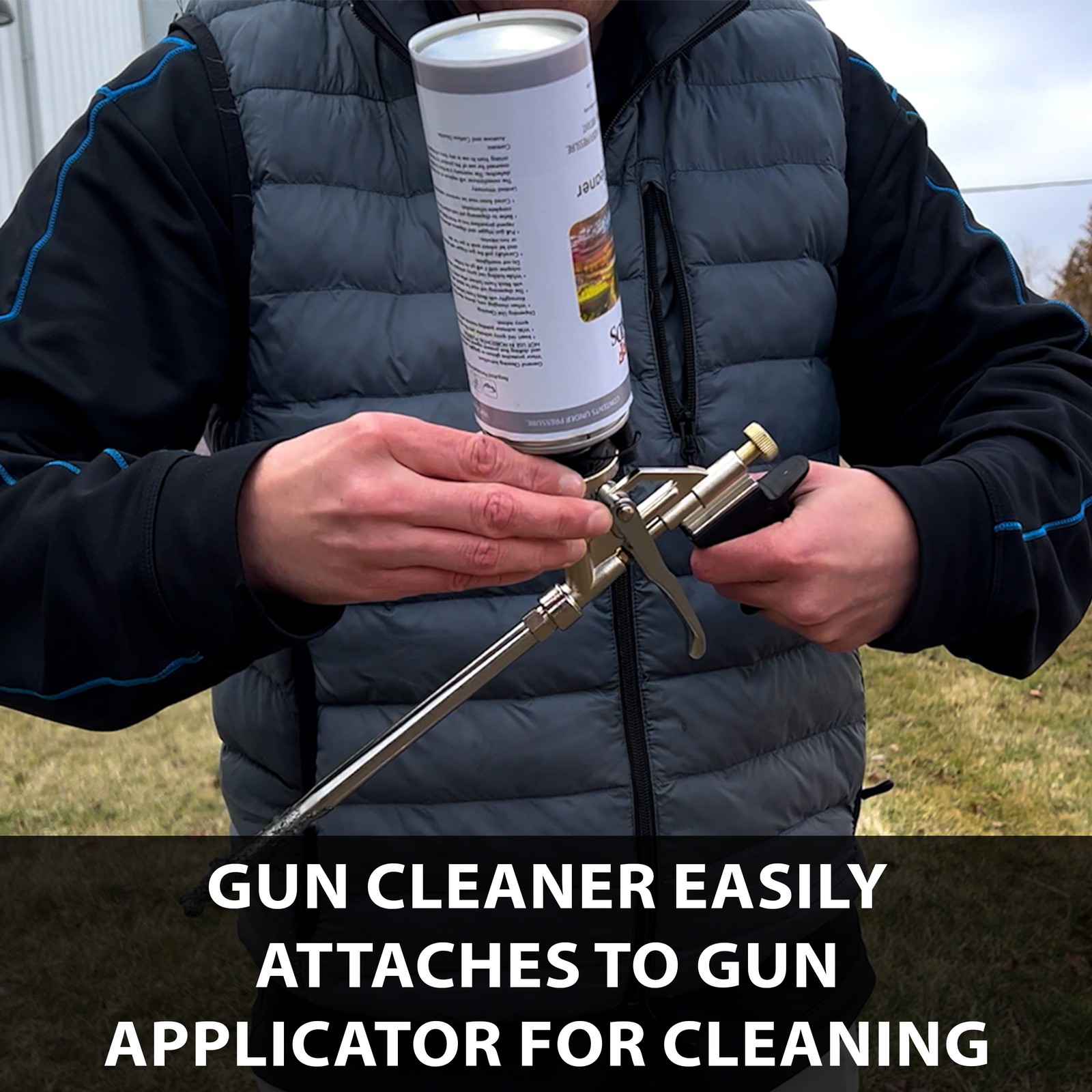 Home Waterfall Foam Kit – 3 Cans, Gun & Cleaner for Ponds & Rock Features