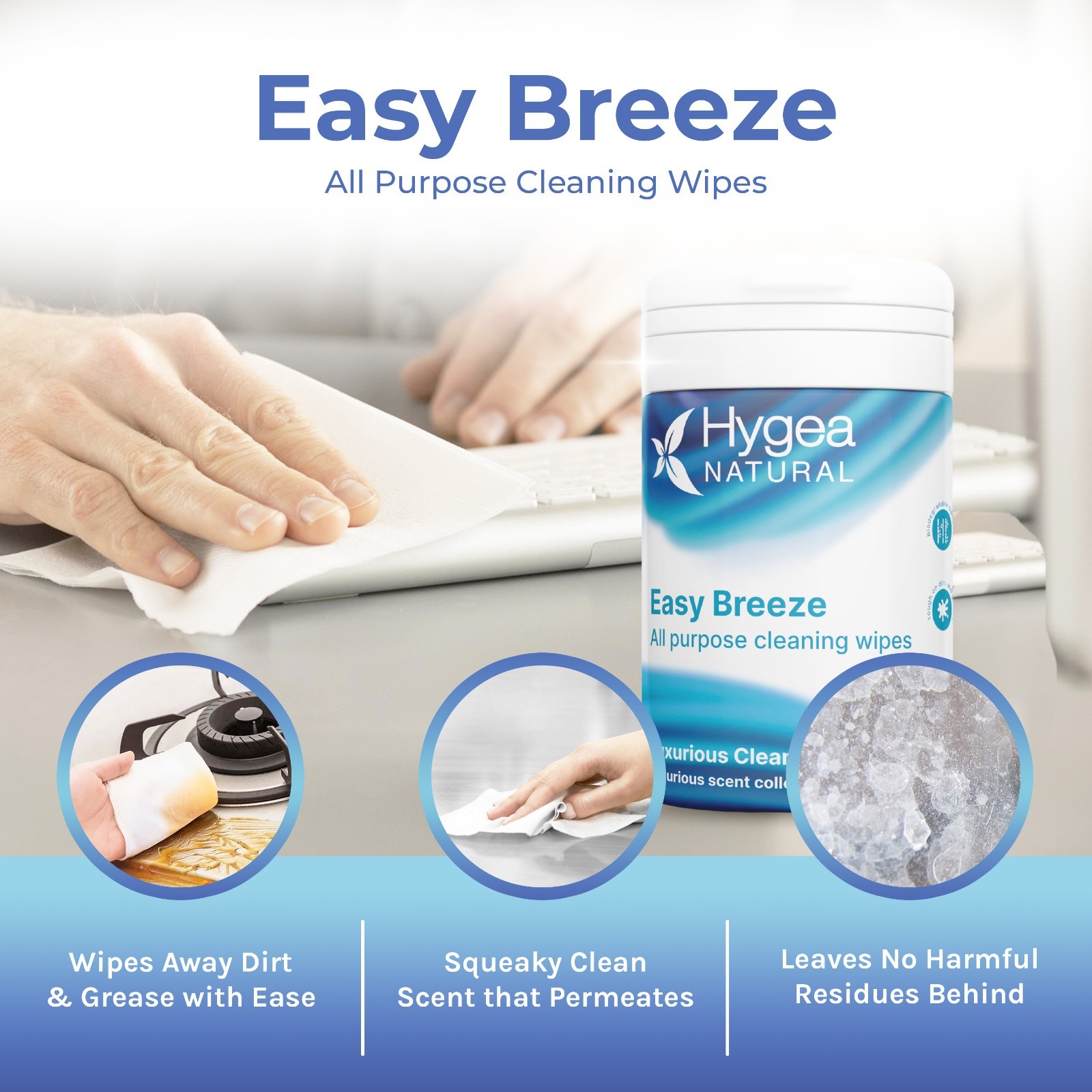 Easy Breeze 4-Pack All-Purpose Cleaning Wipes 50 Ct – Luxurious Clean