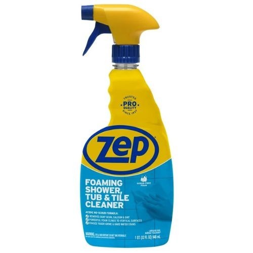 Zep Foaming Tub and Tile Cleaner 32 fl oz, Powerful Bathroom Cleaner