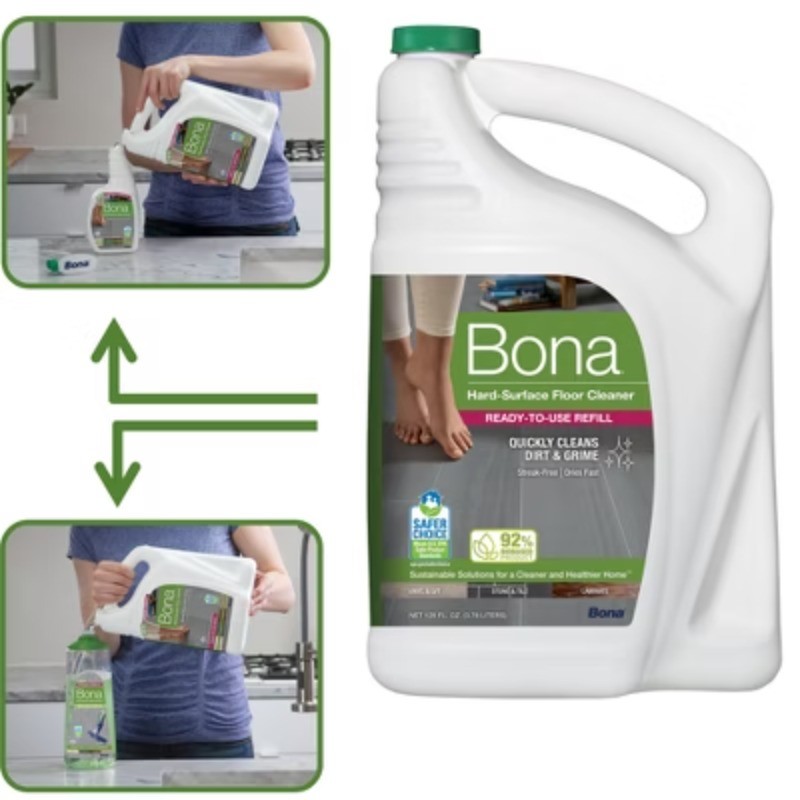 Bona Multi-Surface Floor Cleaner 128oz, Unscented Ammonia-Free