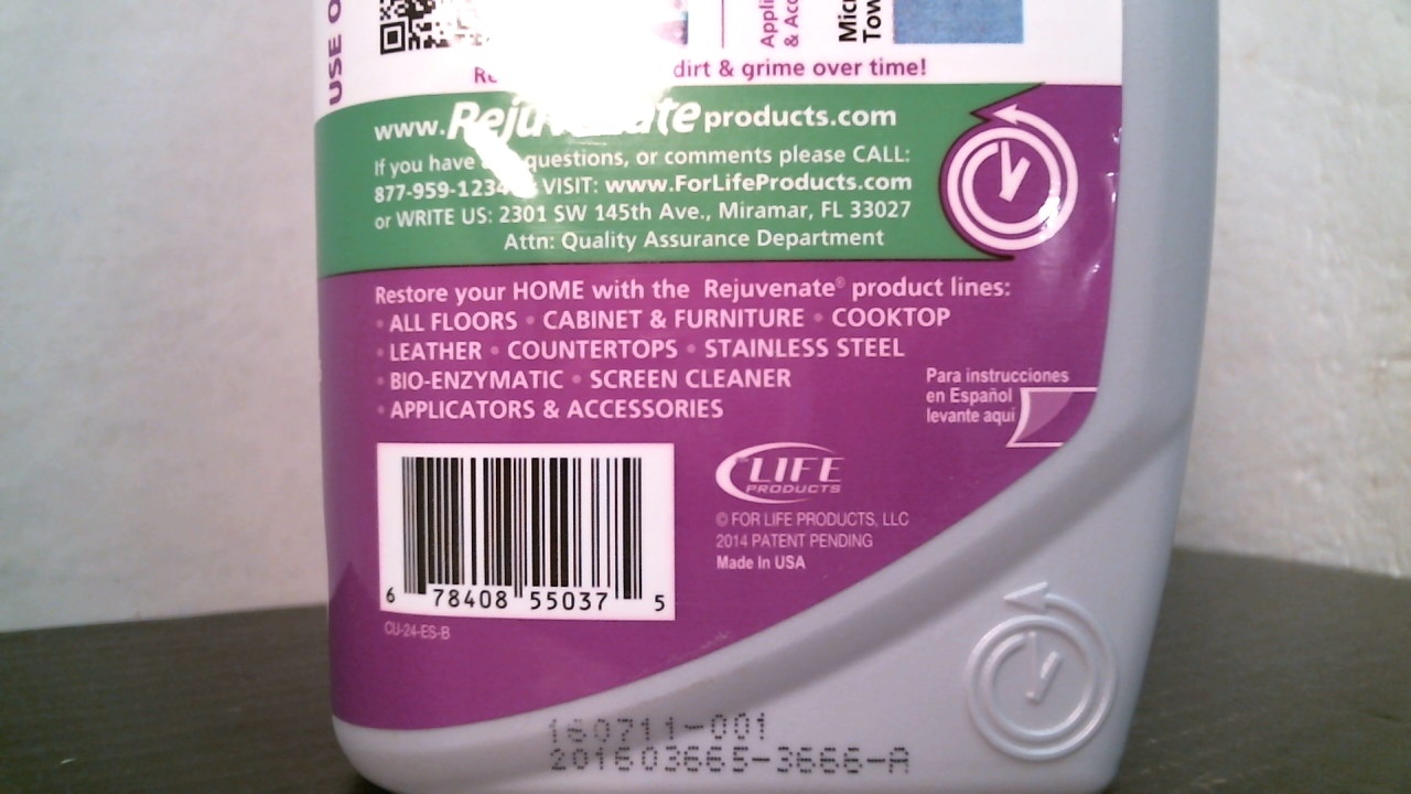 Rejuvenate 55037 Carpet & Upholstery Spot & Stain Remover, FREE SHIPPING