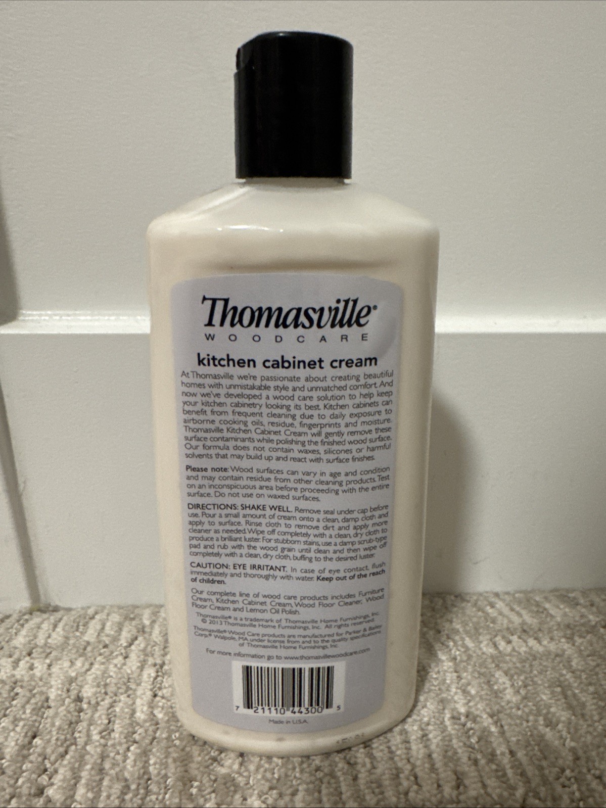 Thomasville Kitchen Cabinet Cream, 12 Oz New