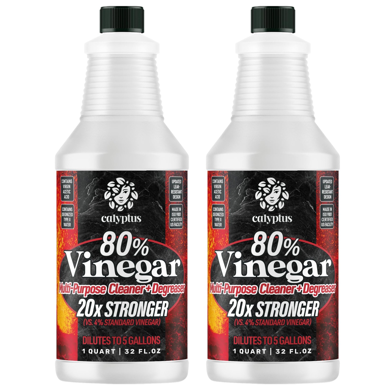 Concentrated Vinegar 80% | Ultra-Power Cleaner | Easy Dilution for Home Use